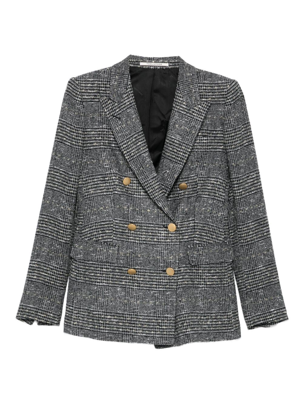 TAGLIATORE Checkered Design Double-Breasted Blazer