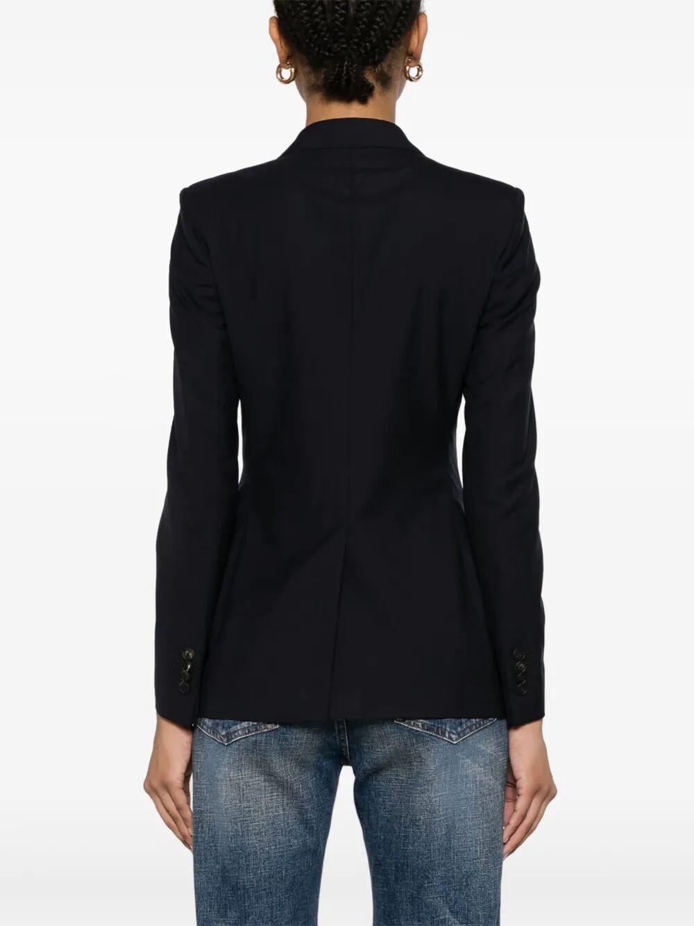 TAGLIATORE Double-Breasted Wool Blazer for Women