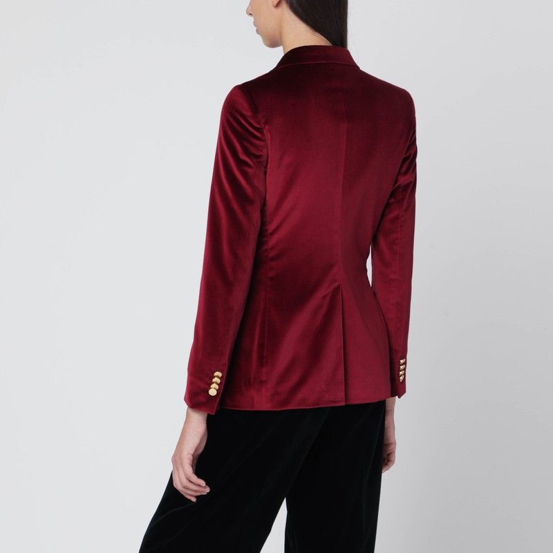 TAGLIATORE Velvet Double-Breasted Jacket