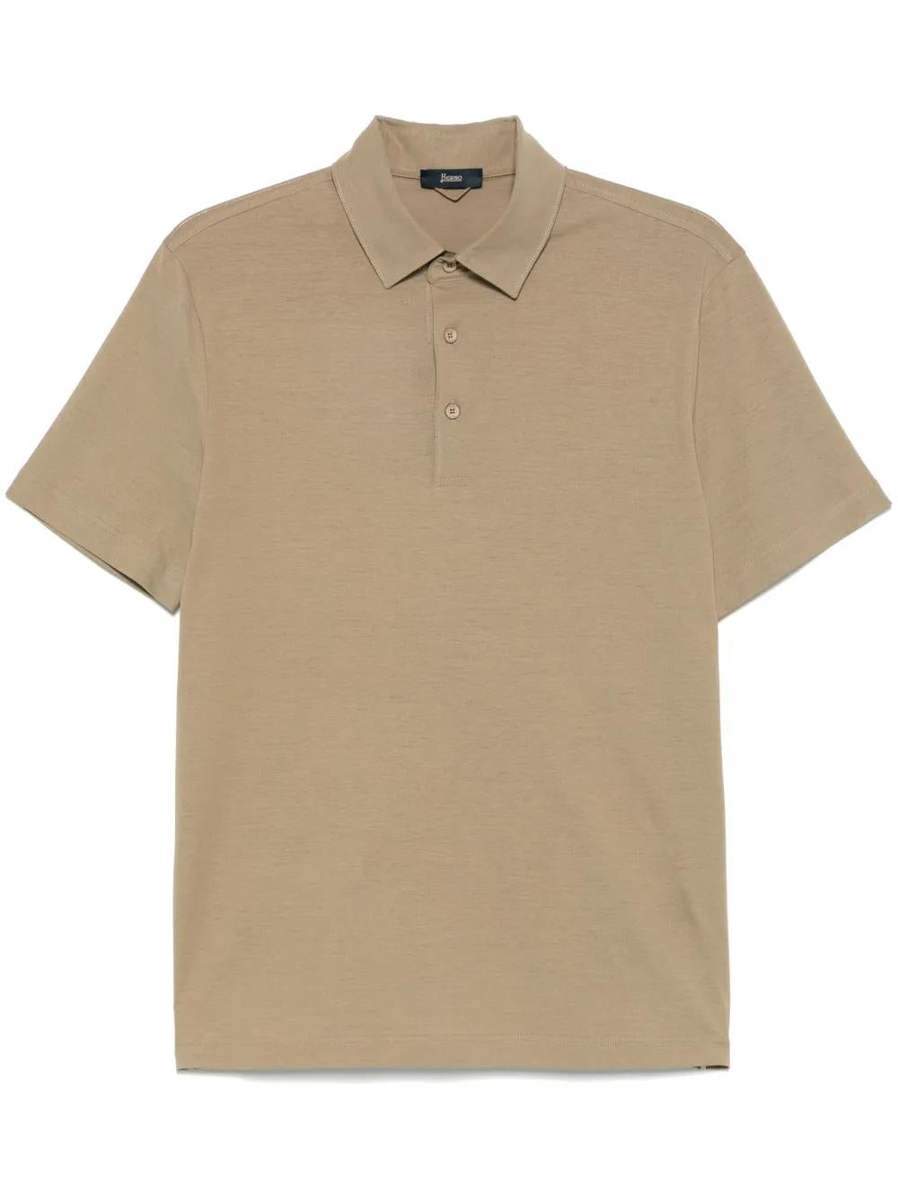 HERNO Men's Mini Knit Polo Shirt
