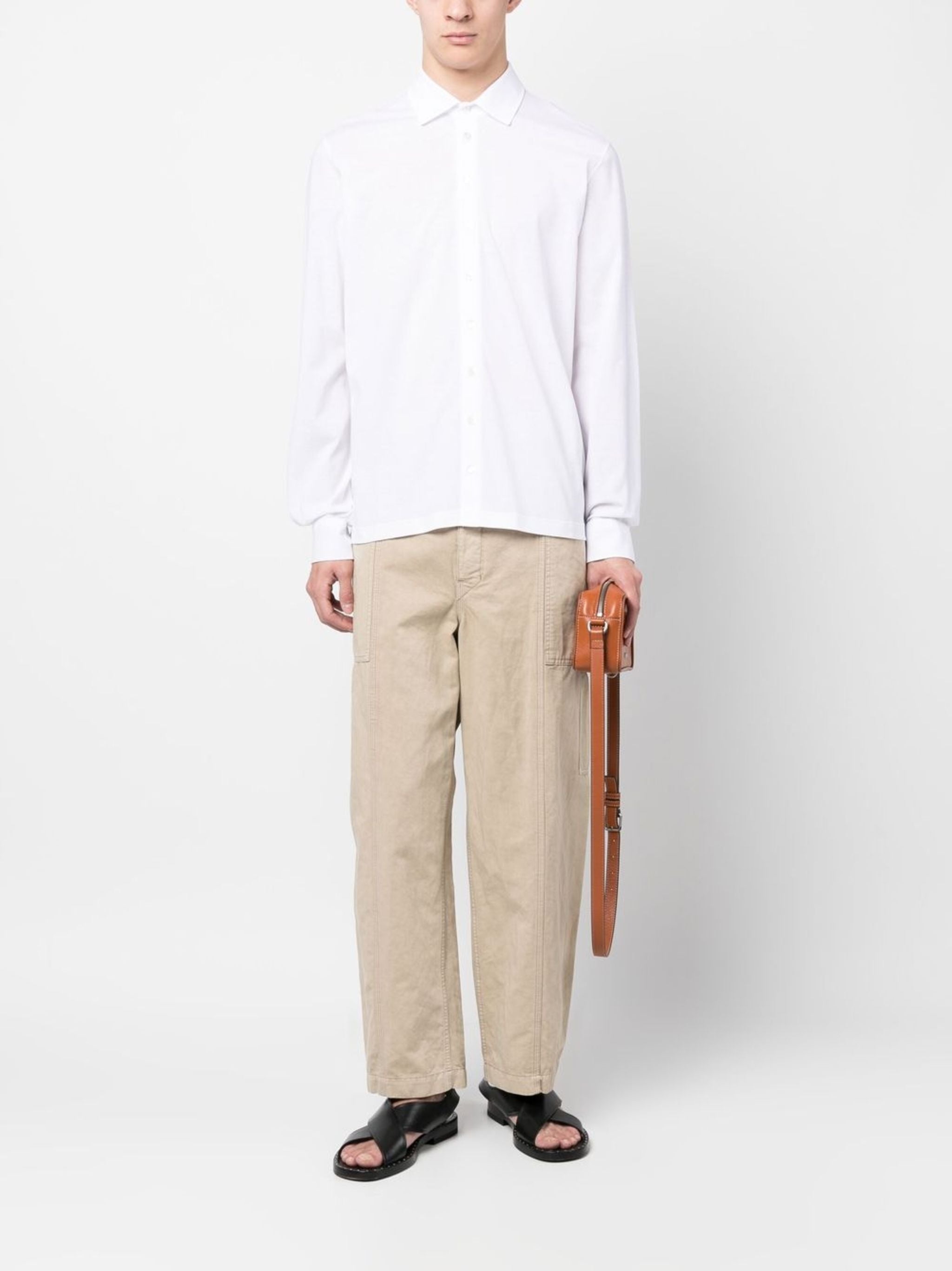 HERNO Men's Classic Button-Up Shirt