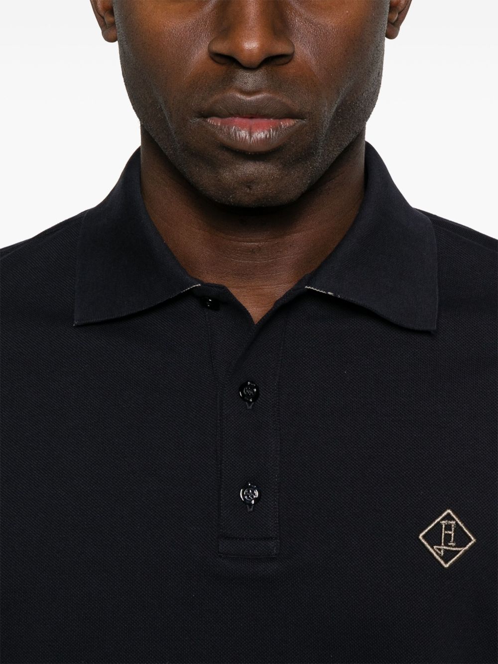 HERNO Classic Logo Cotton Polo Shirt