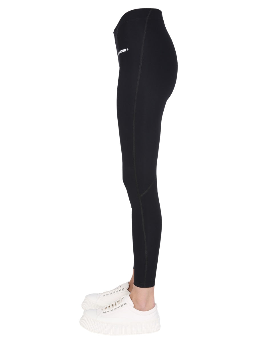 JIL SANDER High Waist Logo Print Leggings
