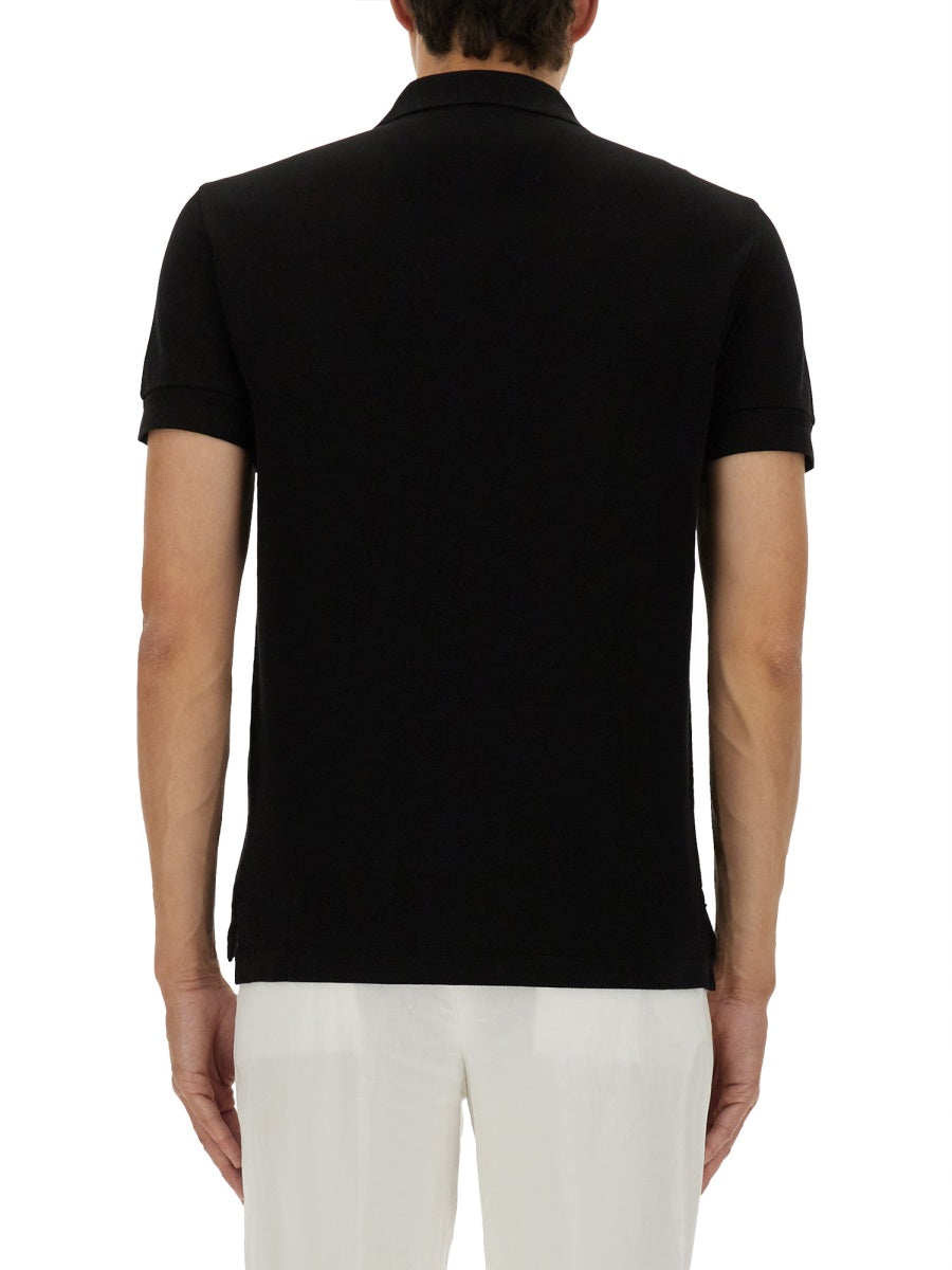 TOM FORD Lyocell Cotton Polo Shirt for Men - FW25 Collection