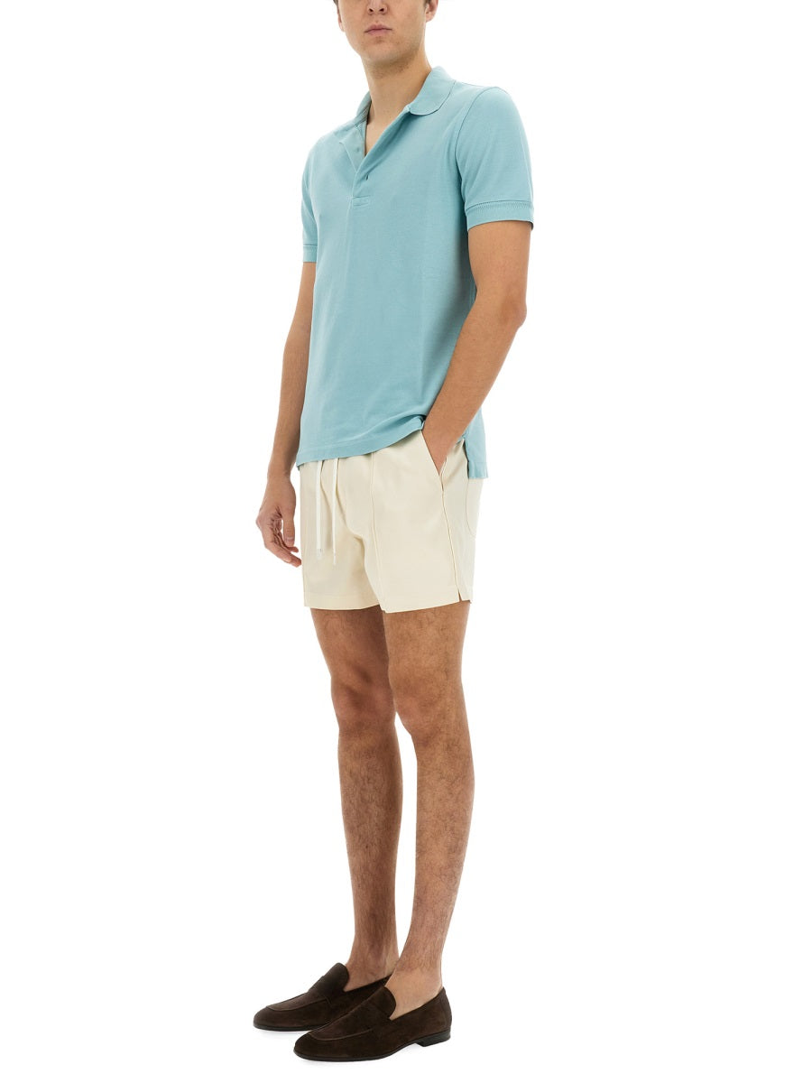 TOM FORD Men's Piquet Polo - Size 48