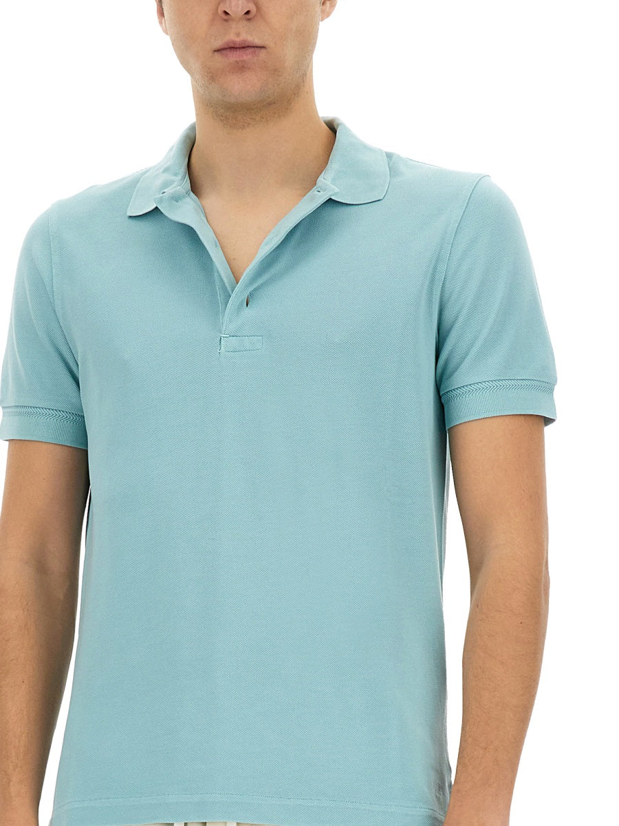 TOM FORD Men's Piquet Polo - Size 48