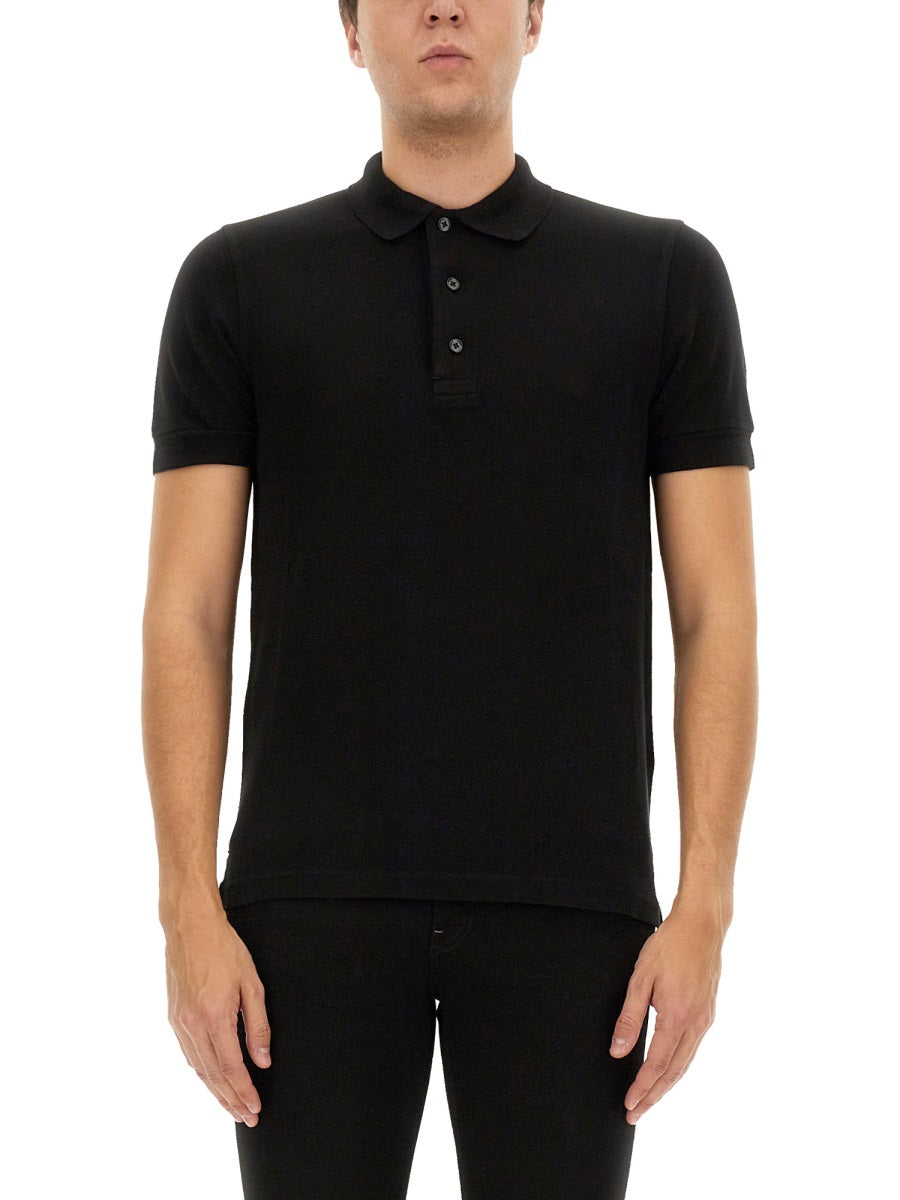 TOM FORD Men's Piquet Polo - Size 48