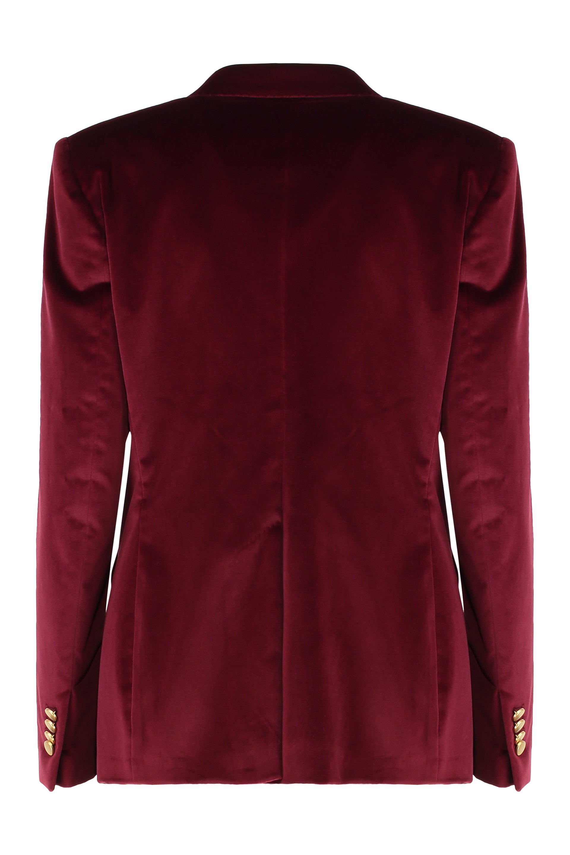 0205 TAGLIATORE Double-Breasted Velvet Jacket for Women
