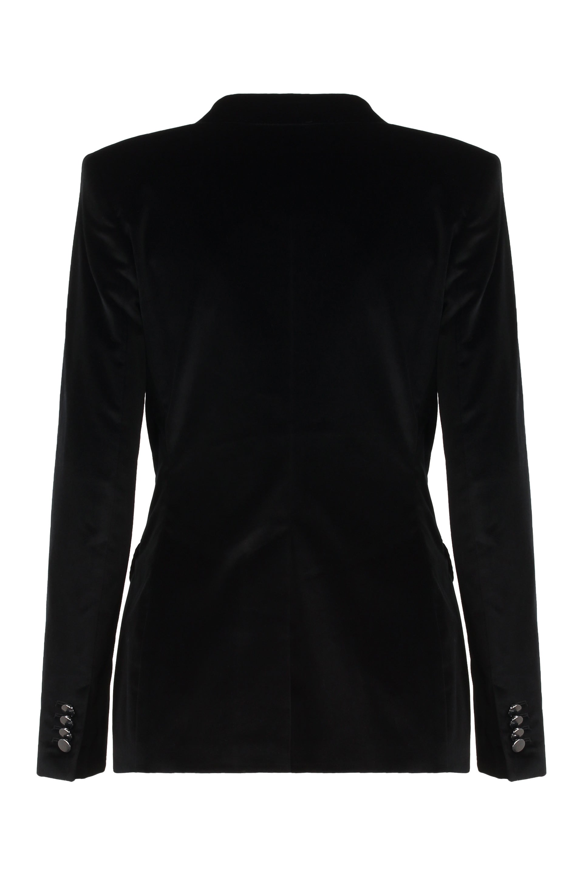 0205 TAGLIATORE Double-Breasted Velvet Jacket for Women