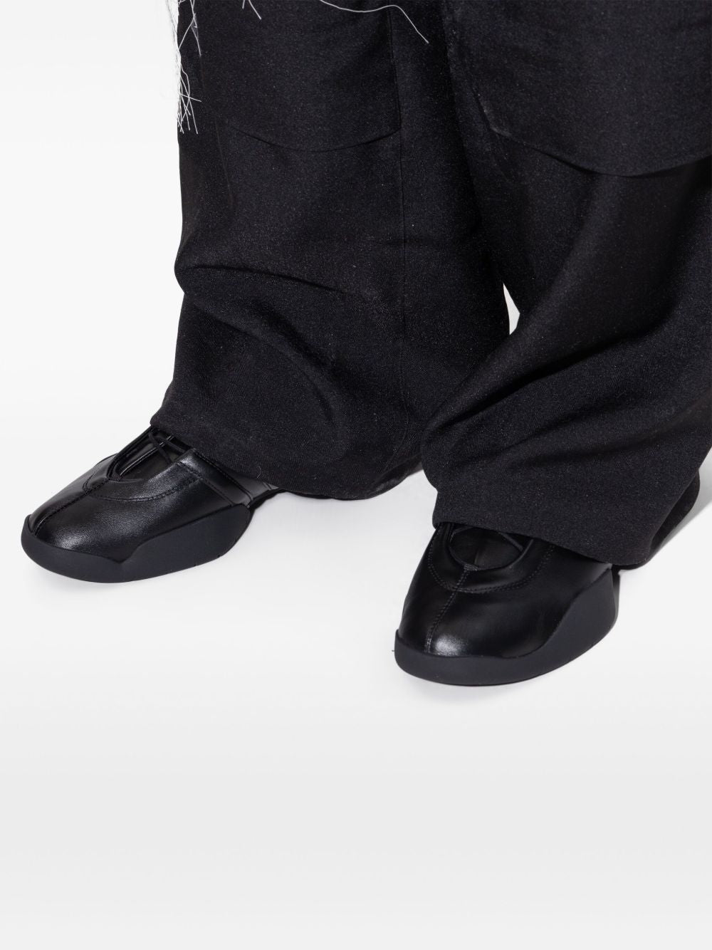 Y-3 Regu Leather Sneakers for Men - Standard Sizing