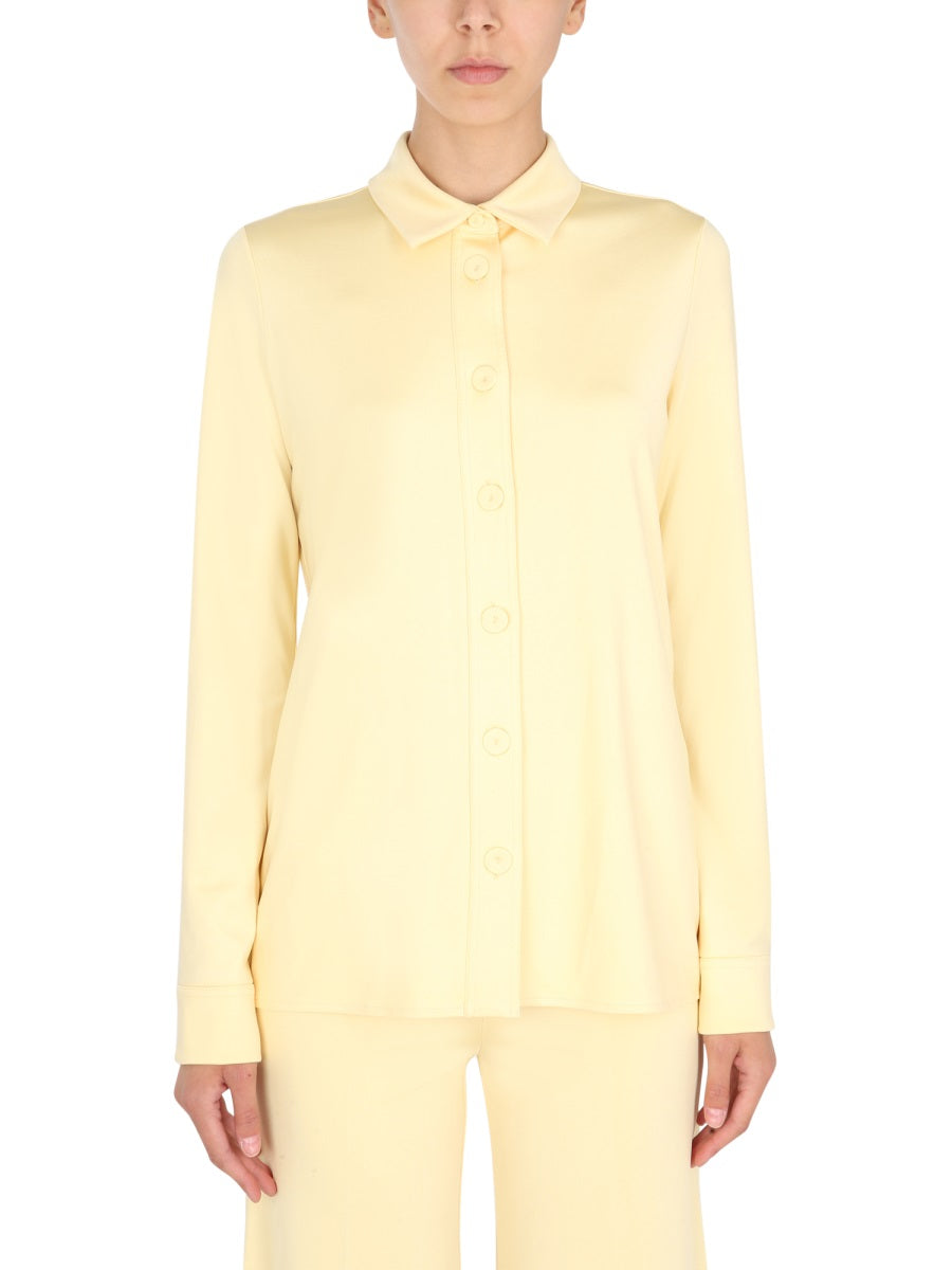 JIL SANDER Oversized Fit Shirt with Classic Collar and Cuffs for Women