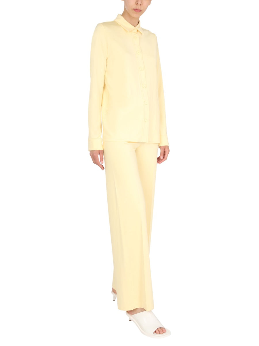 JIL SANDER Oversized Fit Shirt with Classic Collar and Cuffs for Women