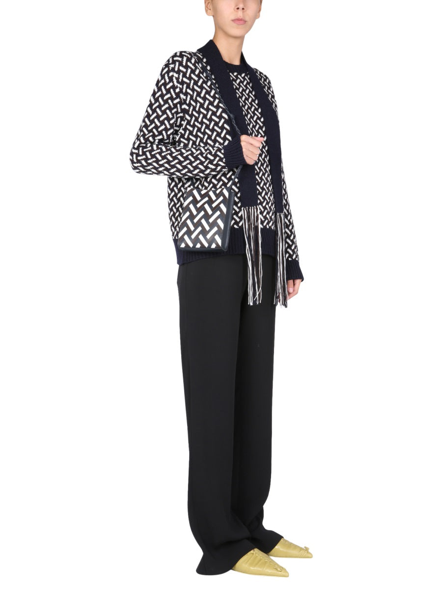 JIL SANDER Jacquard Crew Neck Sweater