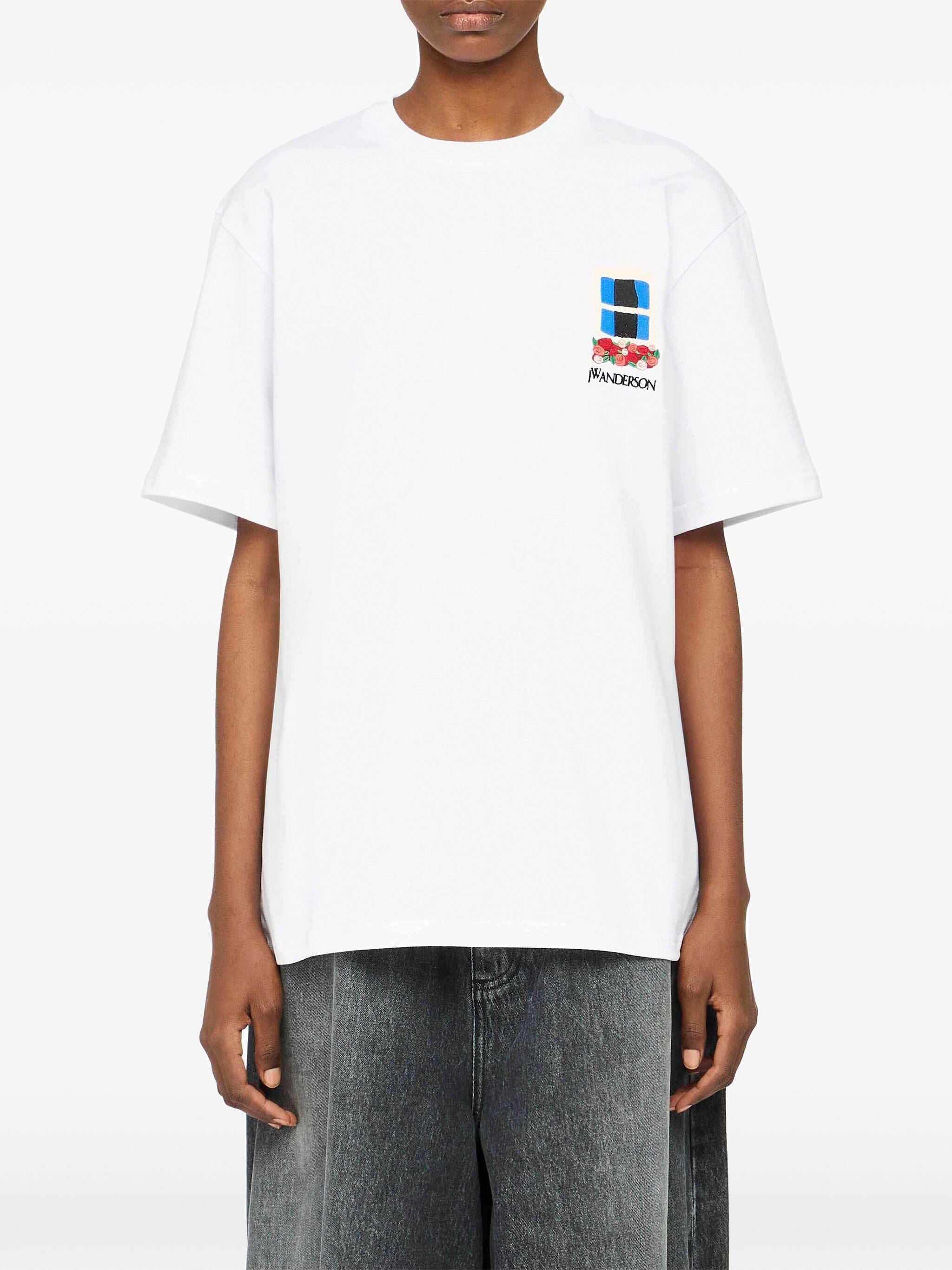 JW ANDERSON Embroidered Window T-Shirt for Women - SS25
