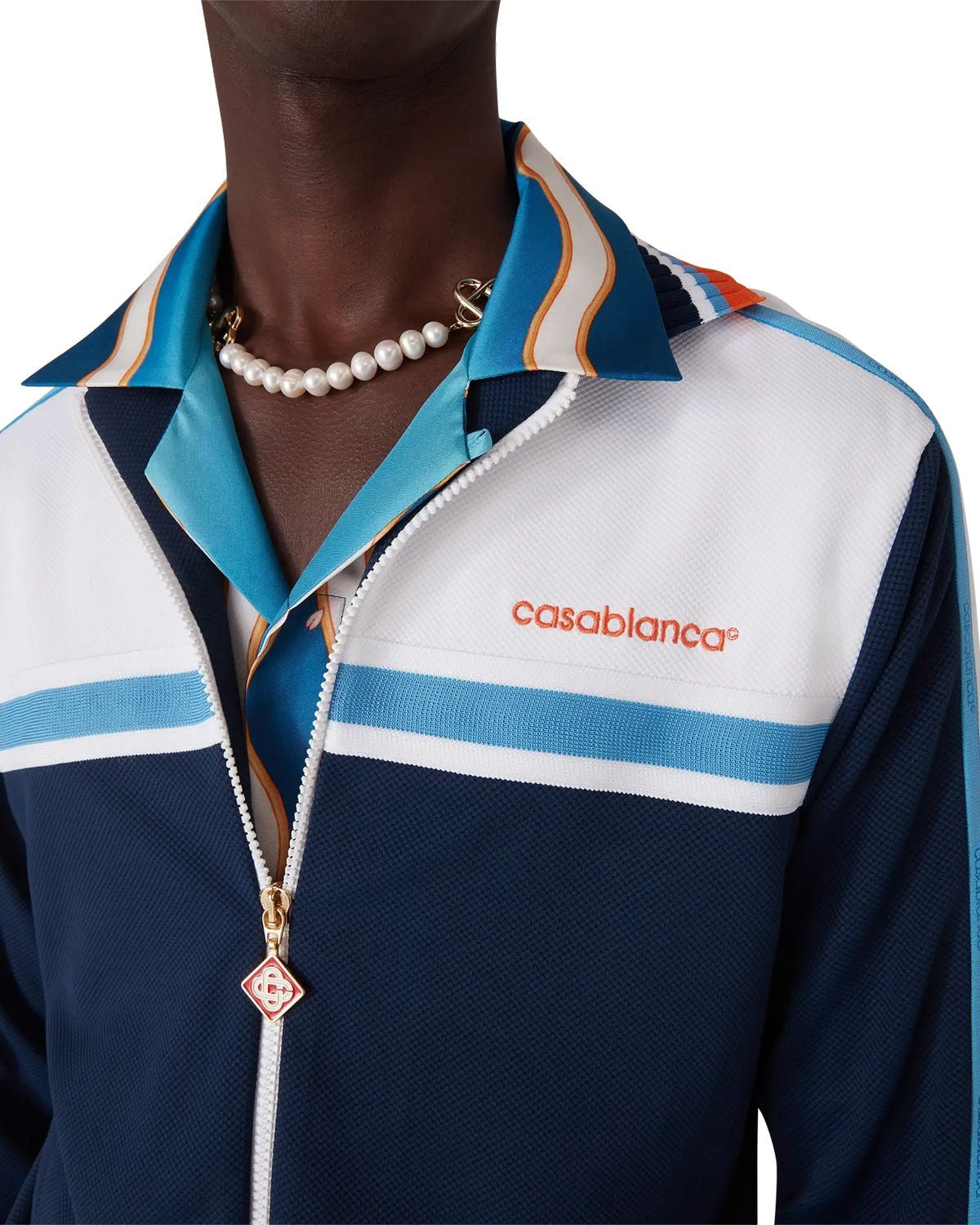 CASABLANCA Textured Track Jacket for Men