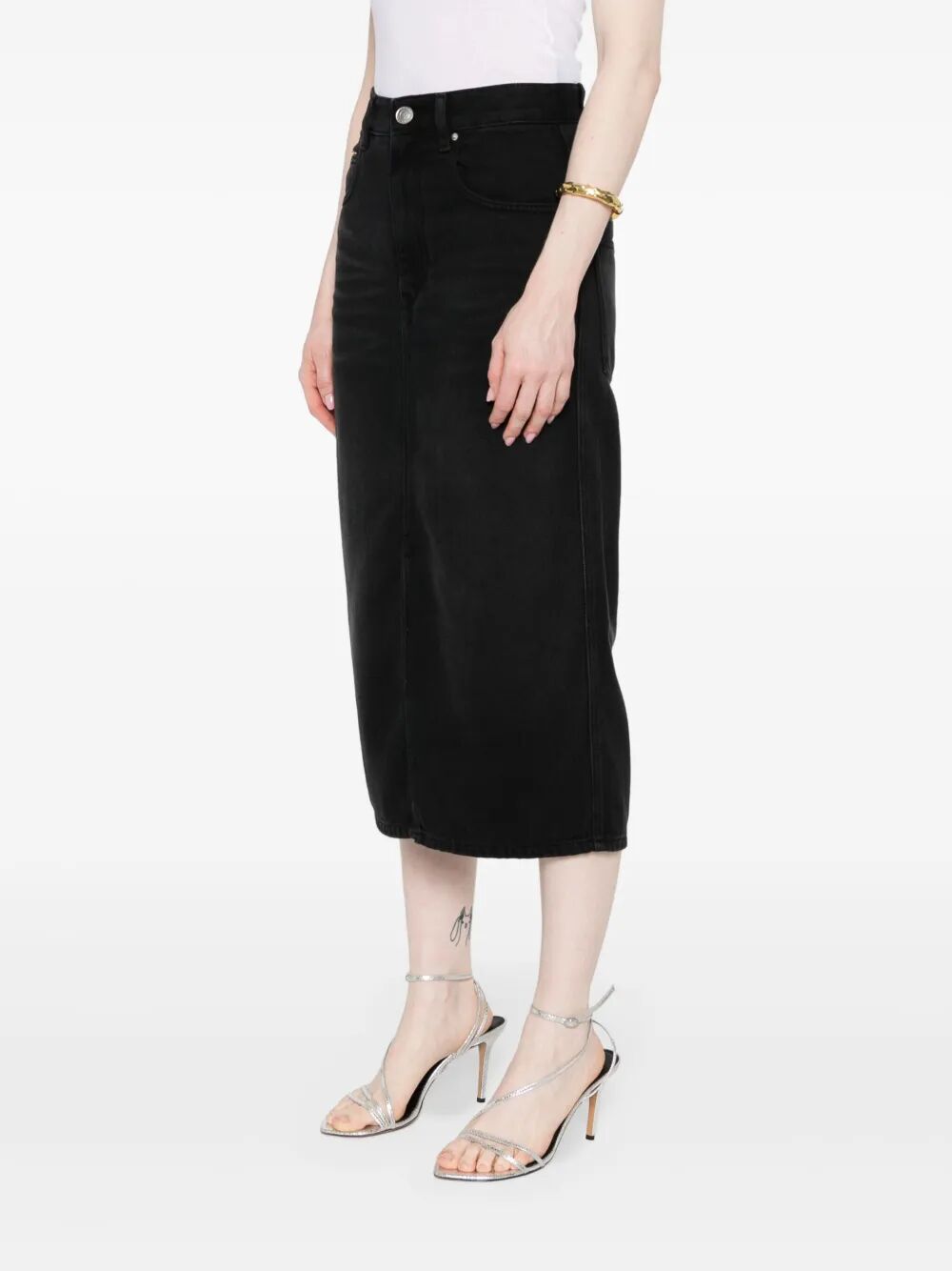 ISABEL MARANT Fine Denim Midi Skirt