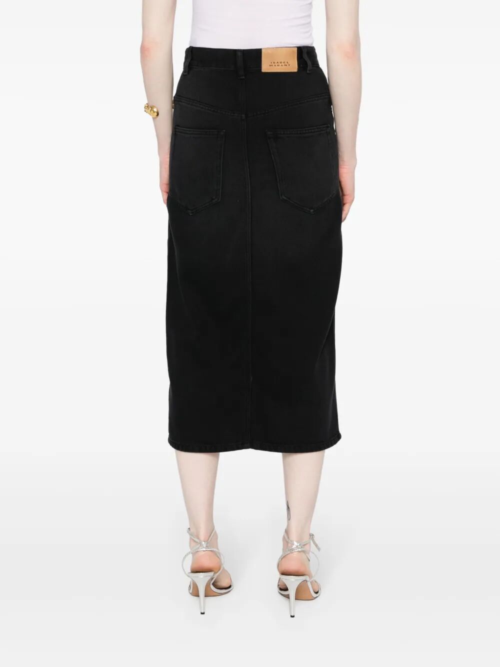 ISABEL MARANT Fine Denim Midi Skirt