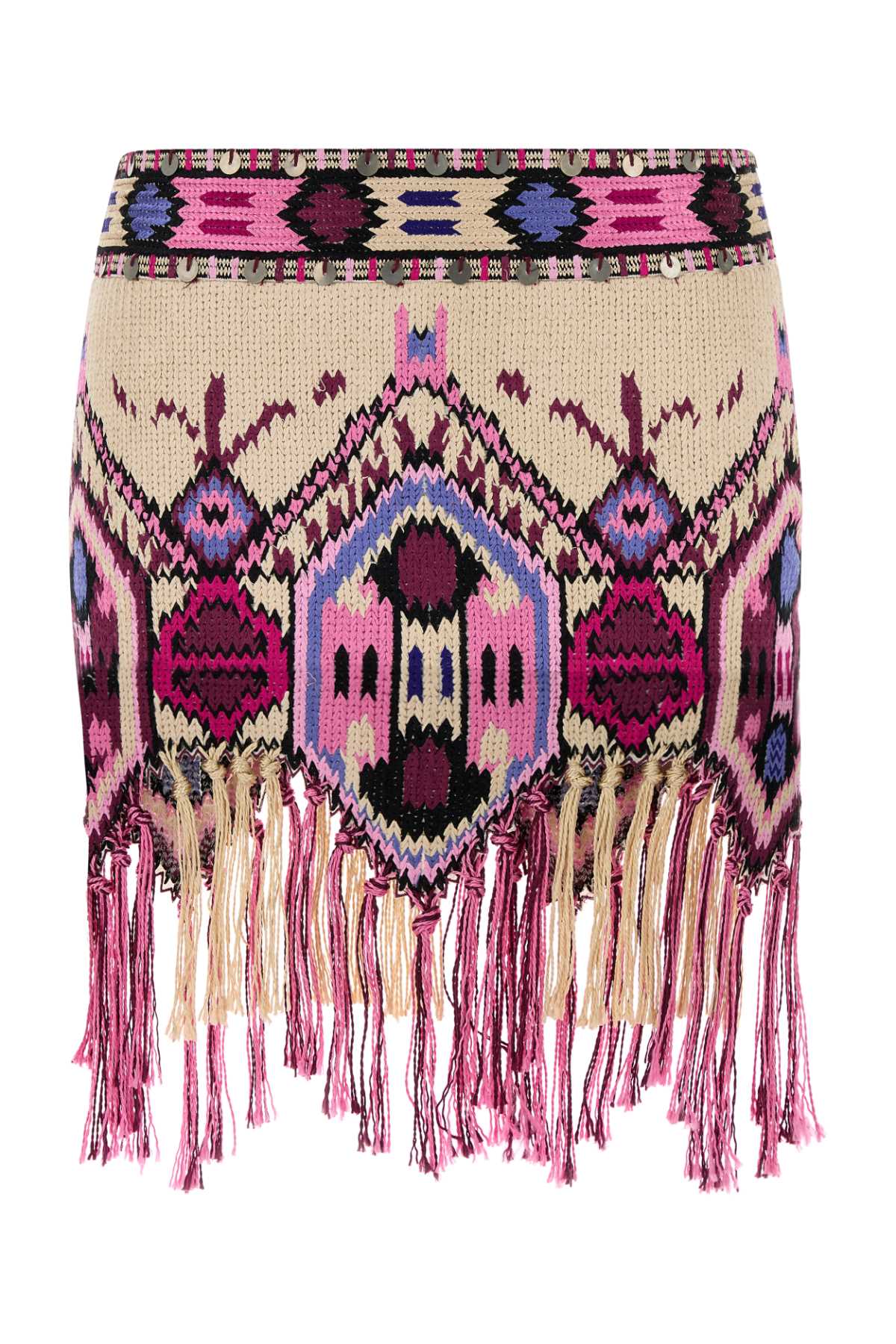 ISABEL MARANT Embroidered Cotton Yolana Mini Skirt