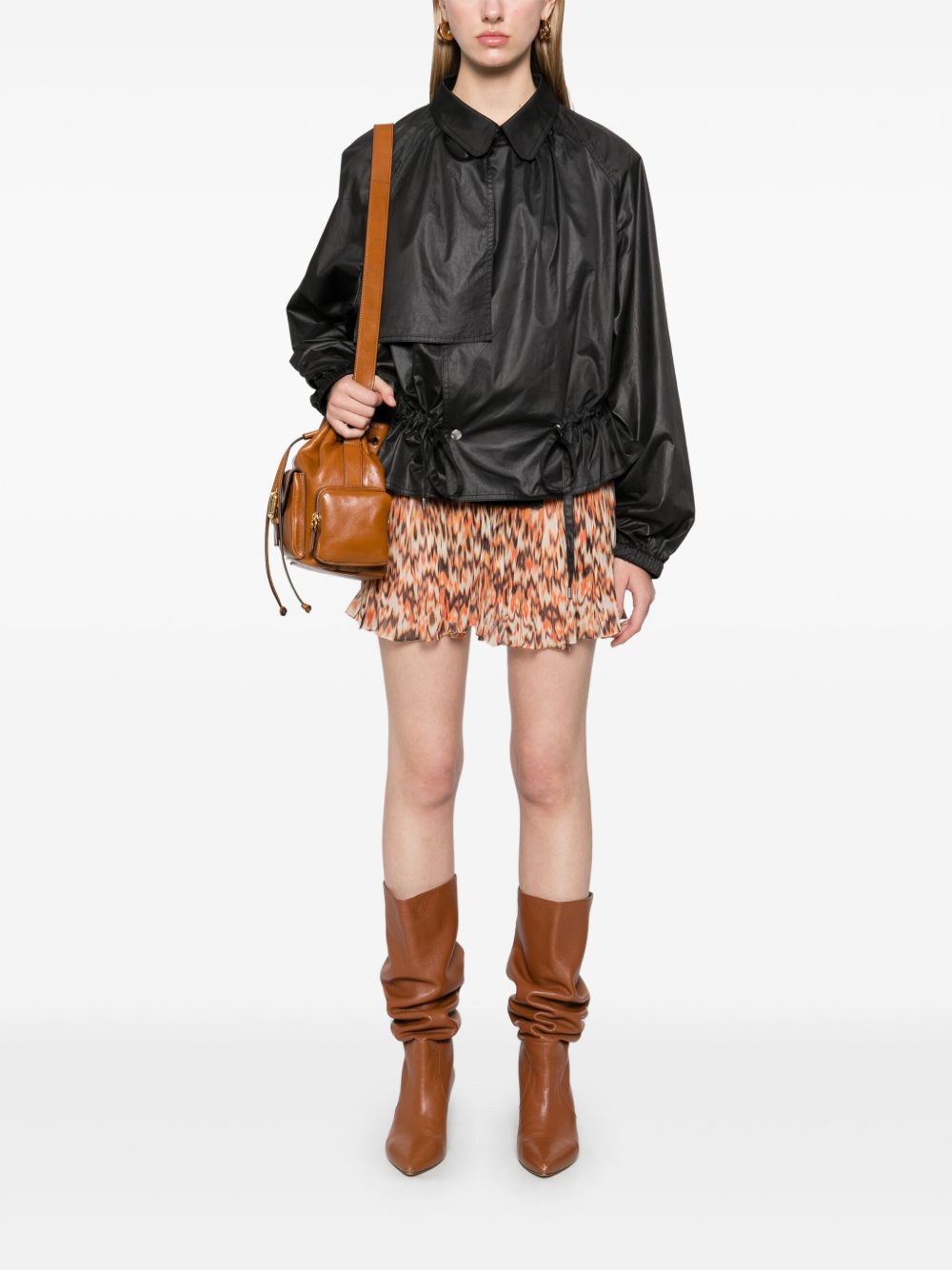 ISABEL MARANT Printed Crepe Mini Skirt
