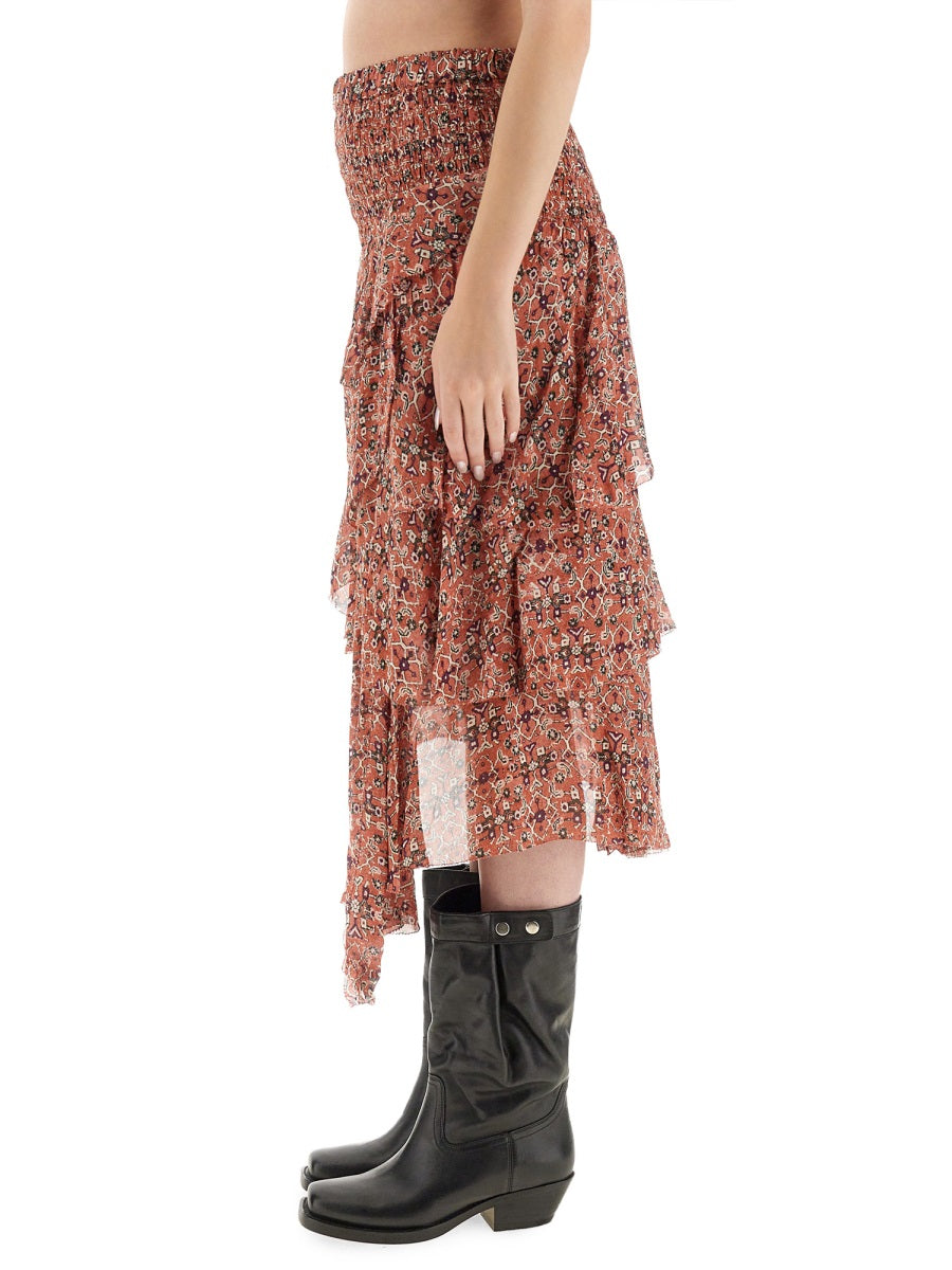 ISABEL MARANT ETOILE Vibrant Viscose Mini Skirt