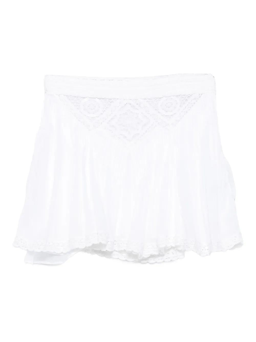 ISABEL MARANT Lace-Trim A-Line Mini Skirt