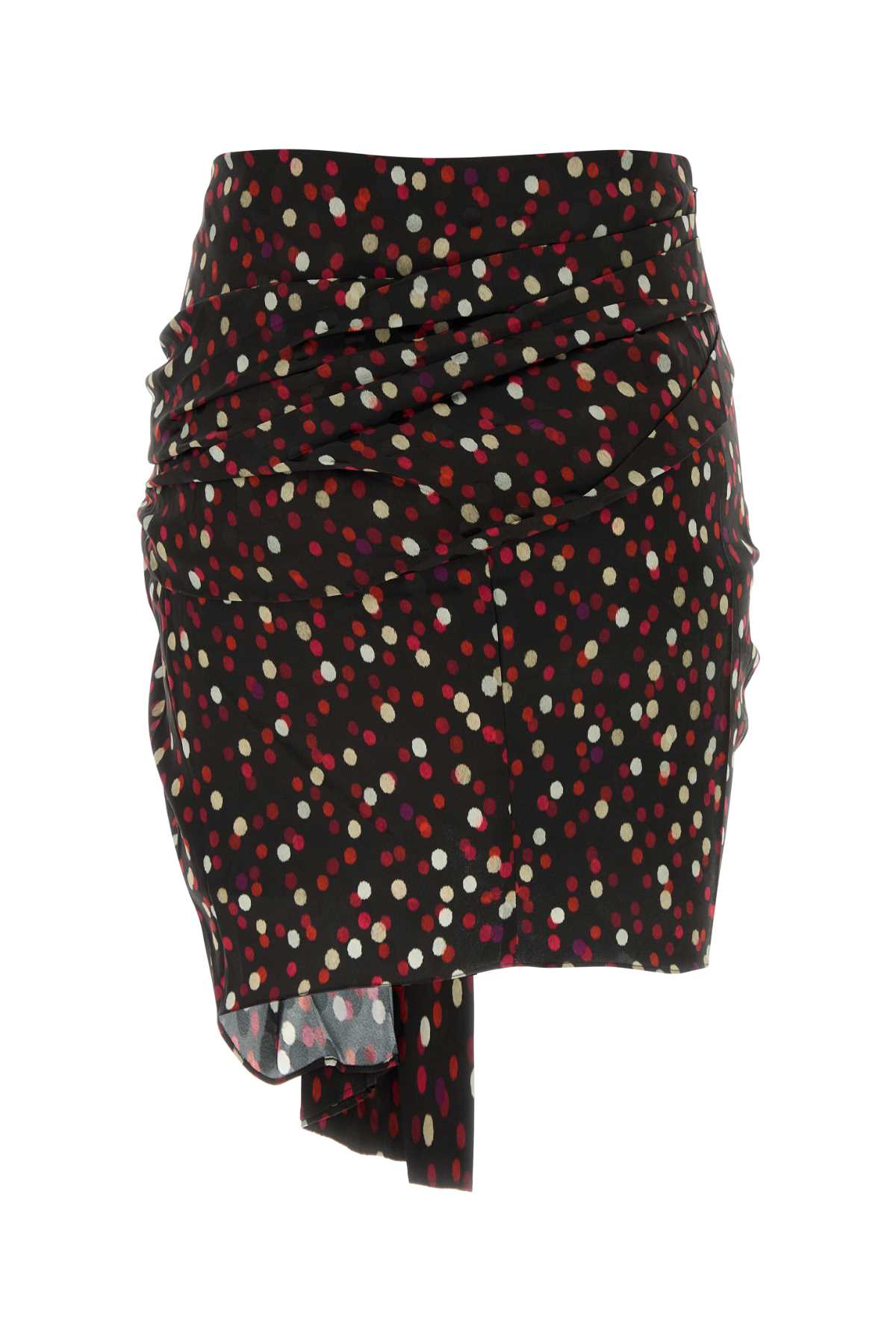 ISABEL MARANT Printed Stretch Silk Mini Skirt