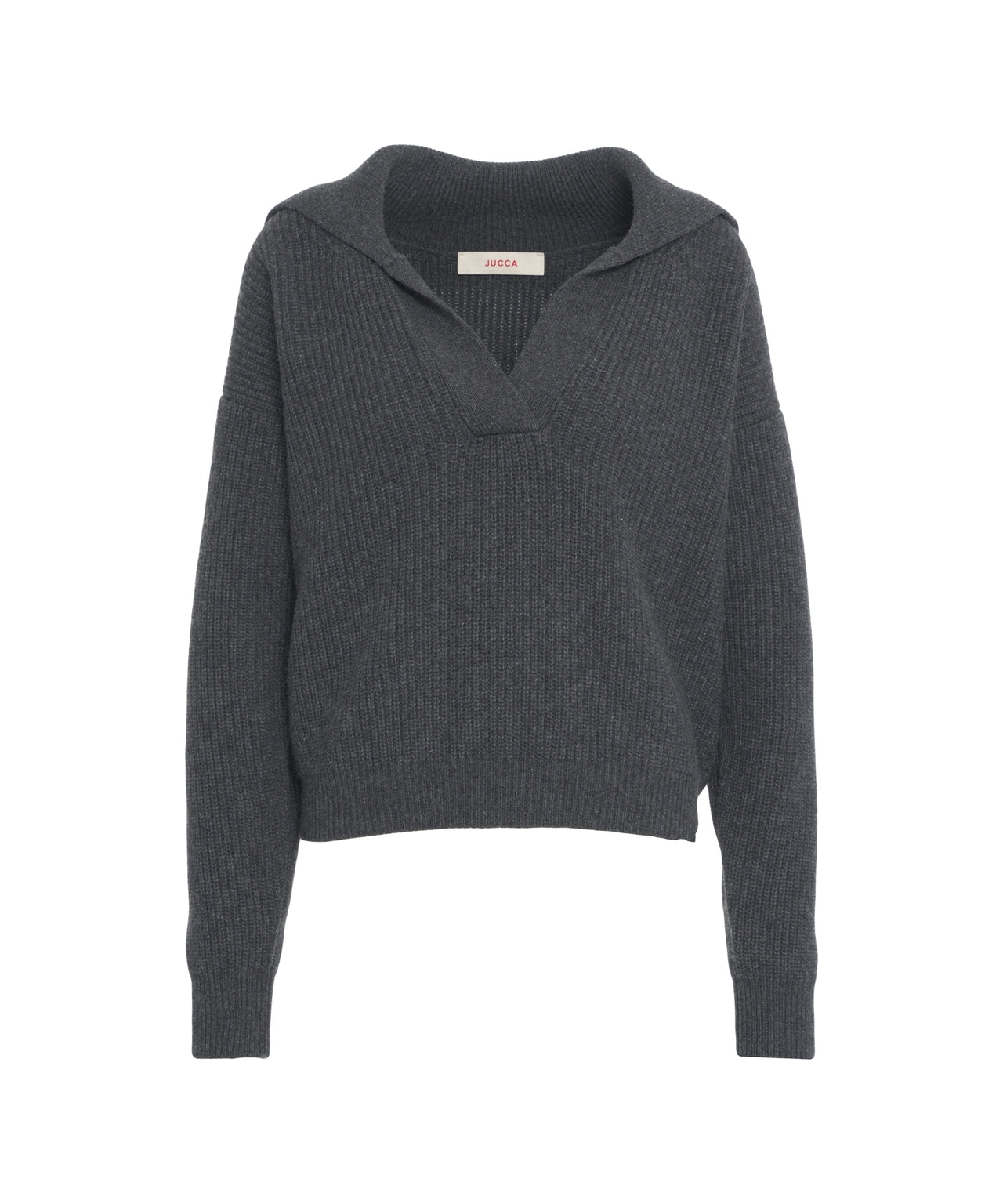 JUCCA Polo Neck Wool Pullover for Women
