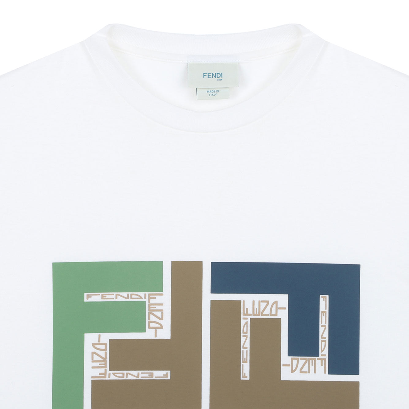 FENDI Mini Cotton Multi Print T-Shirt for Boys