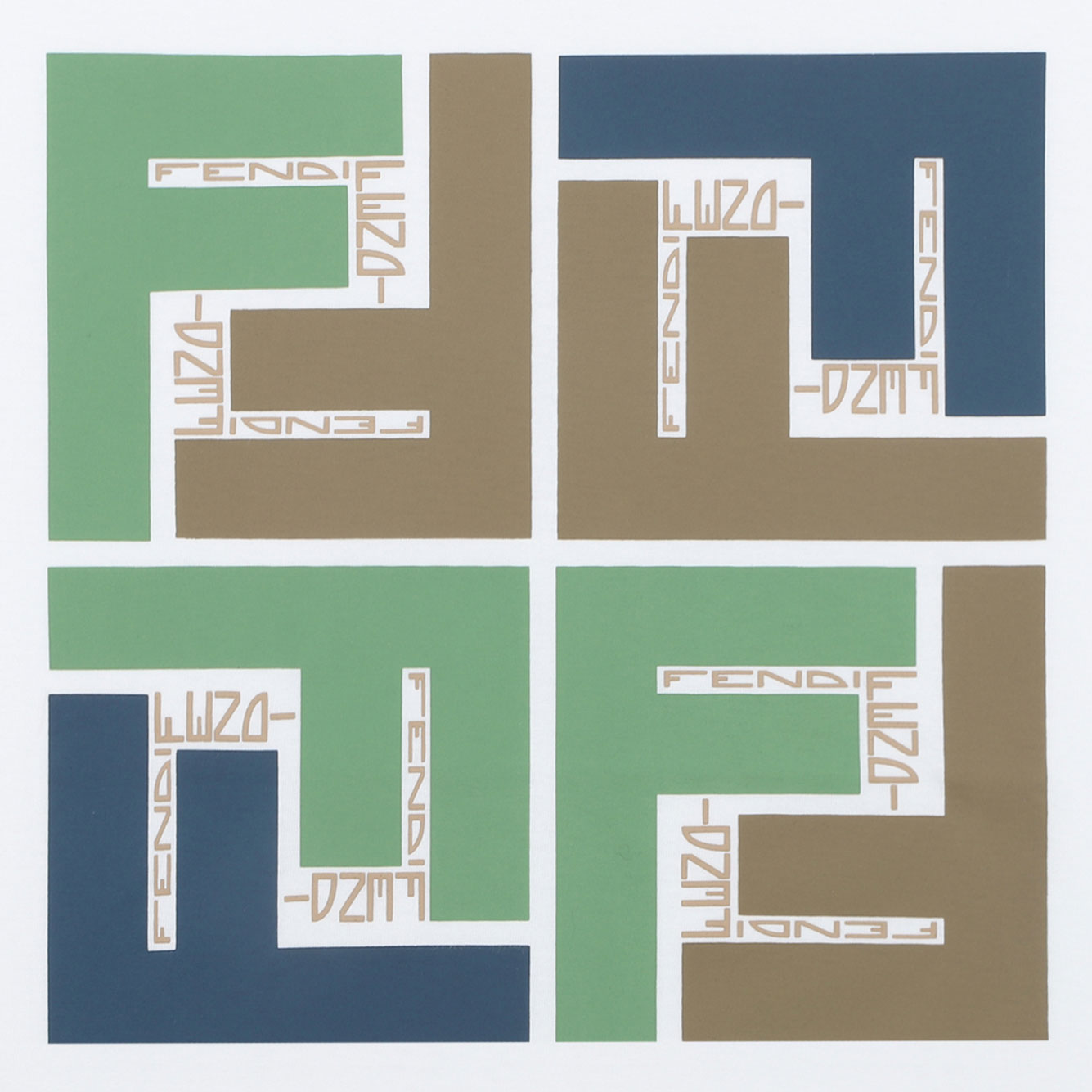 FENDI Mini Cotton Multi Print T-Shirt for Boys