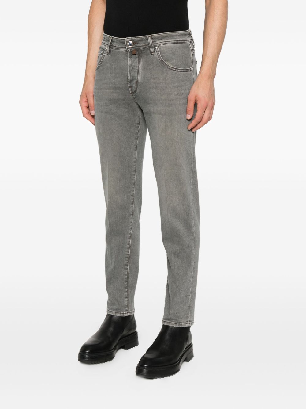 JACOB COHEN Slim Cropped Denim Jeans for Men