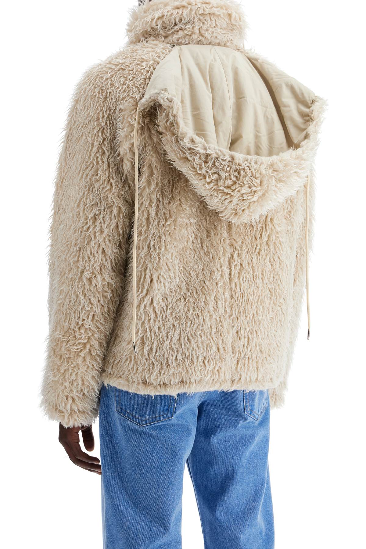 MARNI Men's Polyester Jacket - Artificial Fur