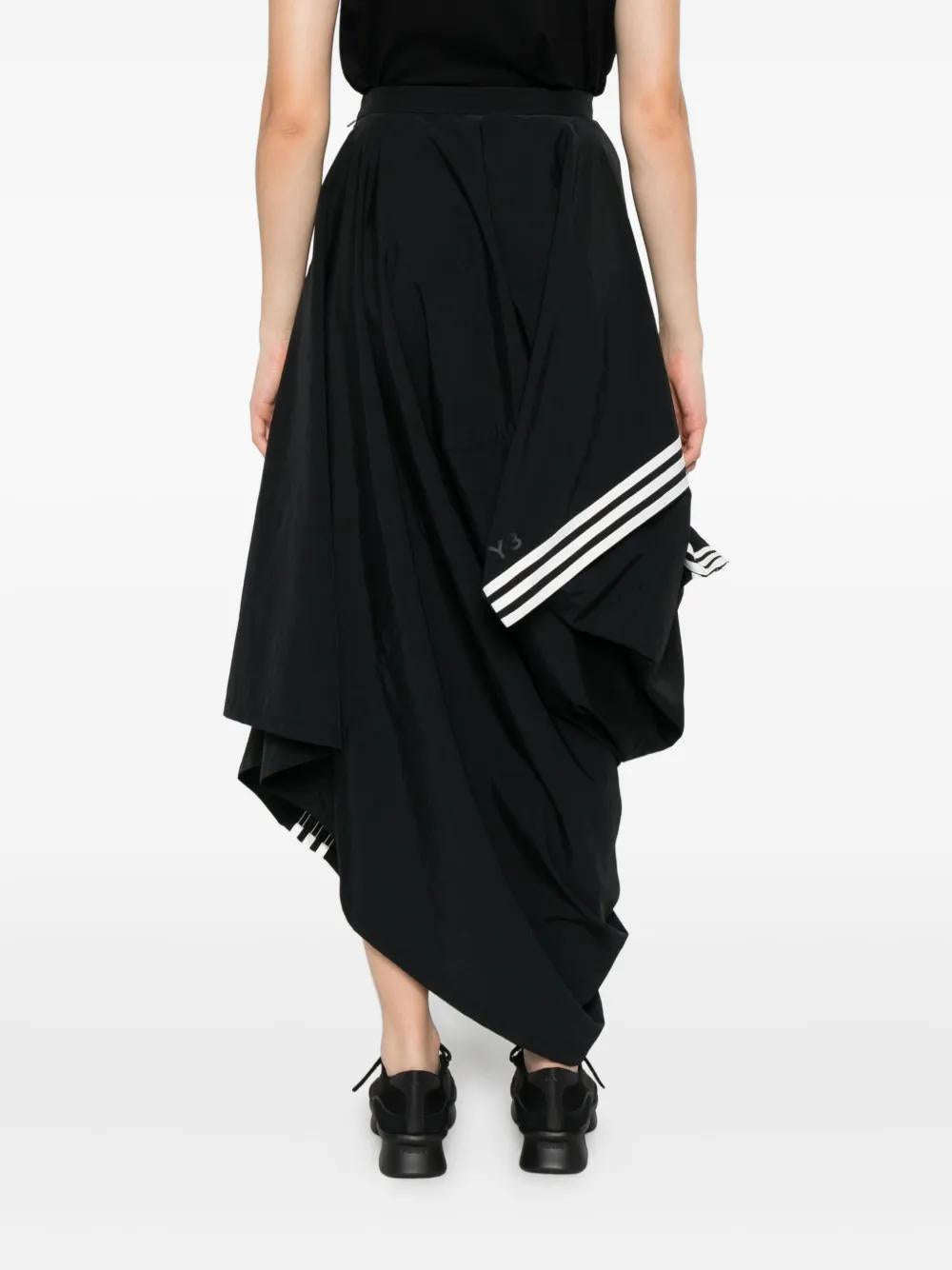 Y-3 Asymmetrical Mini Hem Skirt