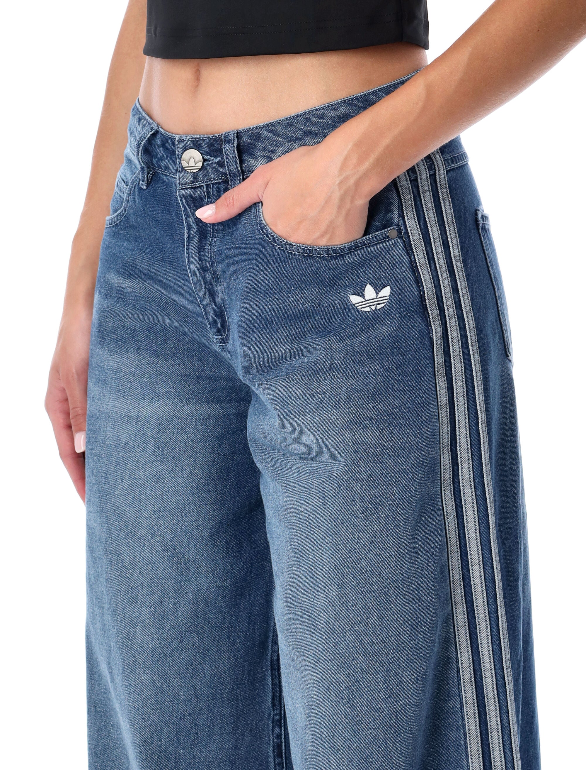 ADIDAS ORIGINALS Wide Leg Denim Jeans - Size 26