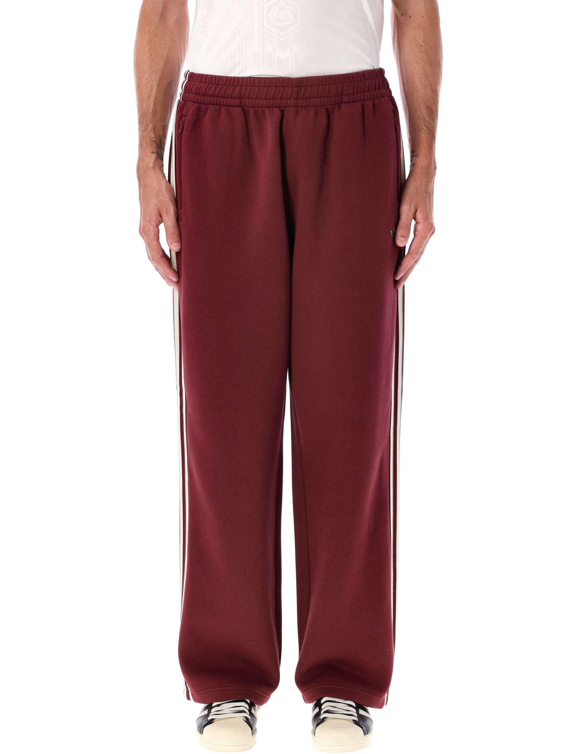 ADIDAS ORIGINALS Premium Cotton Track Pants with 3-Stripes - Size L