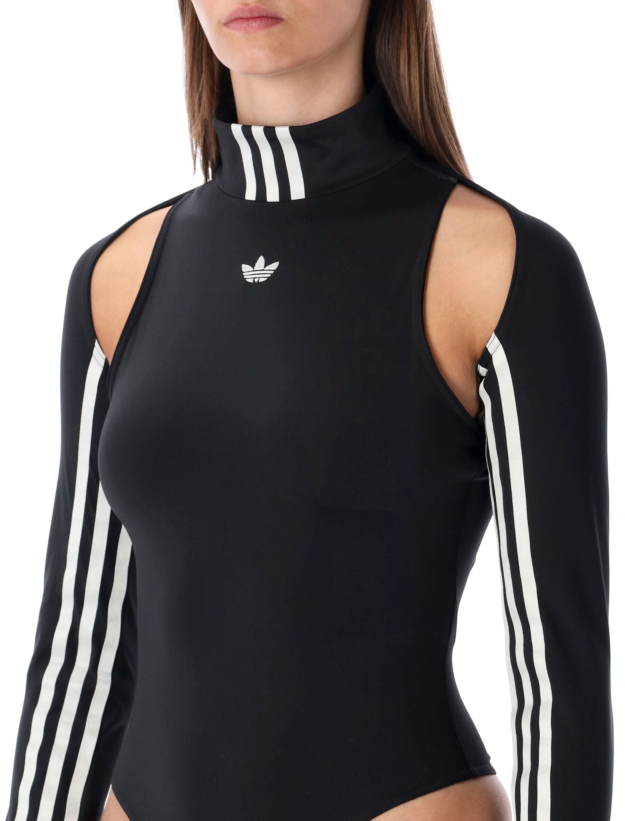 ADIDAS ORIGINALS Two-in-One Compression Bodysuit with Cropped Bolero - Size S