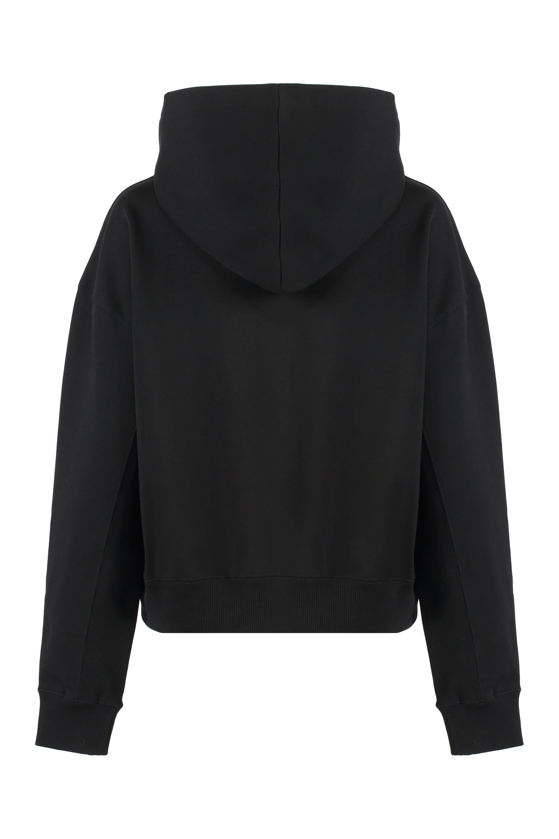 JW ANDERSON Cotton Hoodie with Ribbed Edges