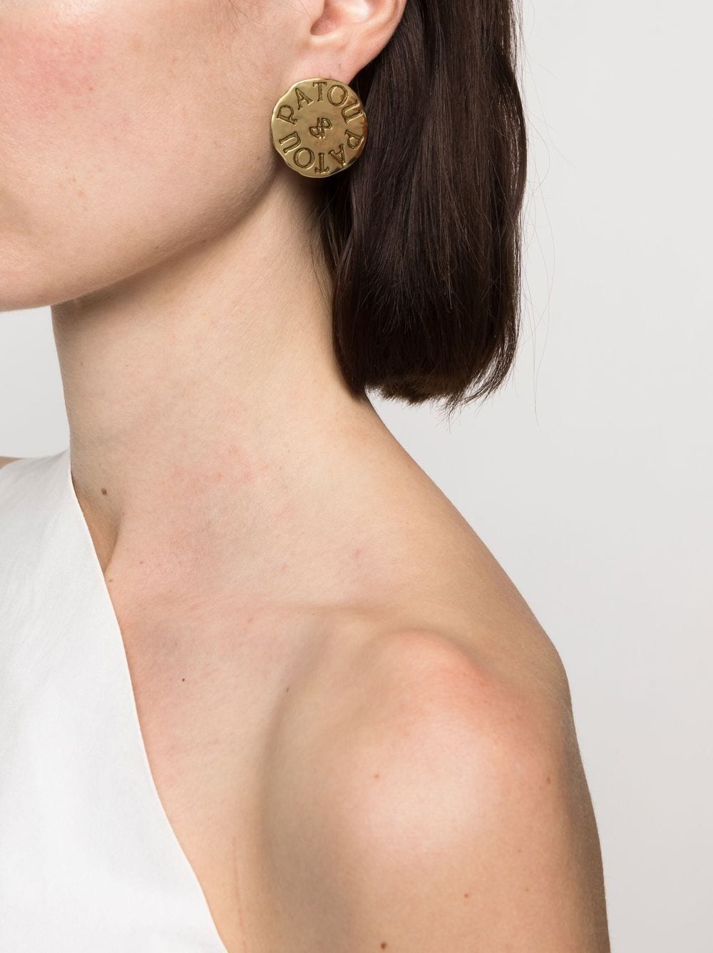 PATOU Engraved Coin Earrings