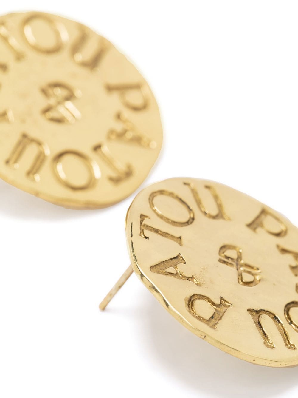PATOU Engraved Coin Earrings