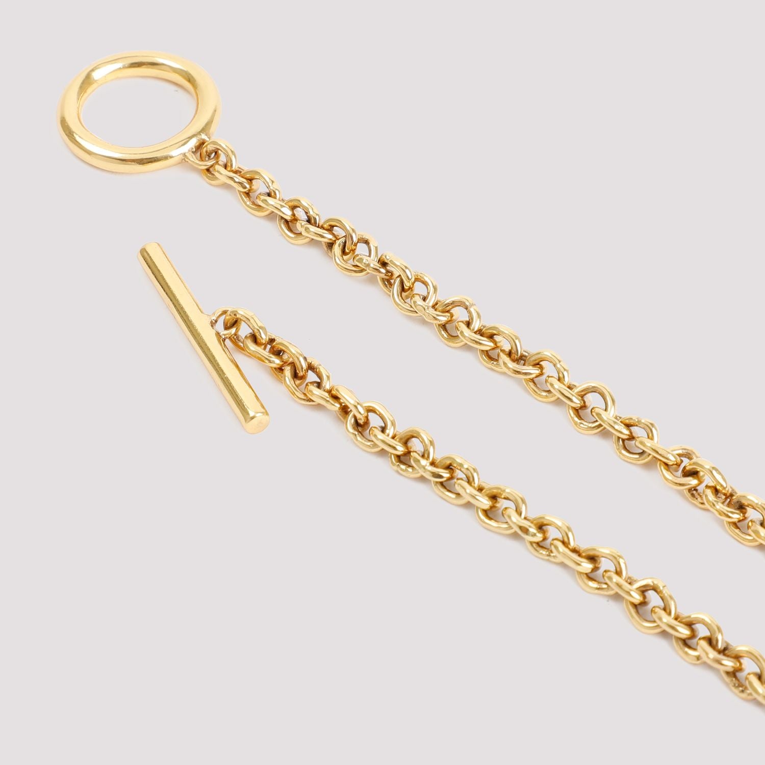 PATOU Mini Coin Pendant Gold-Plated Brass Necklace