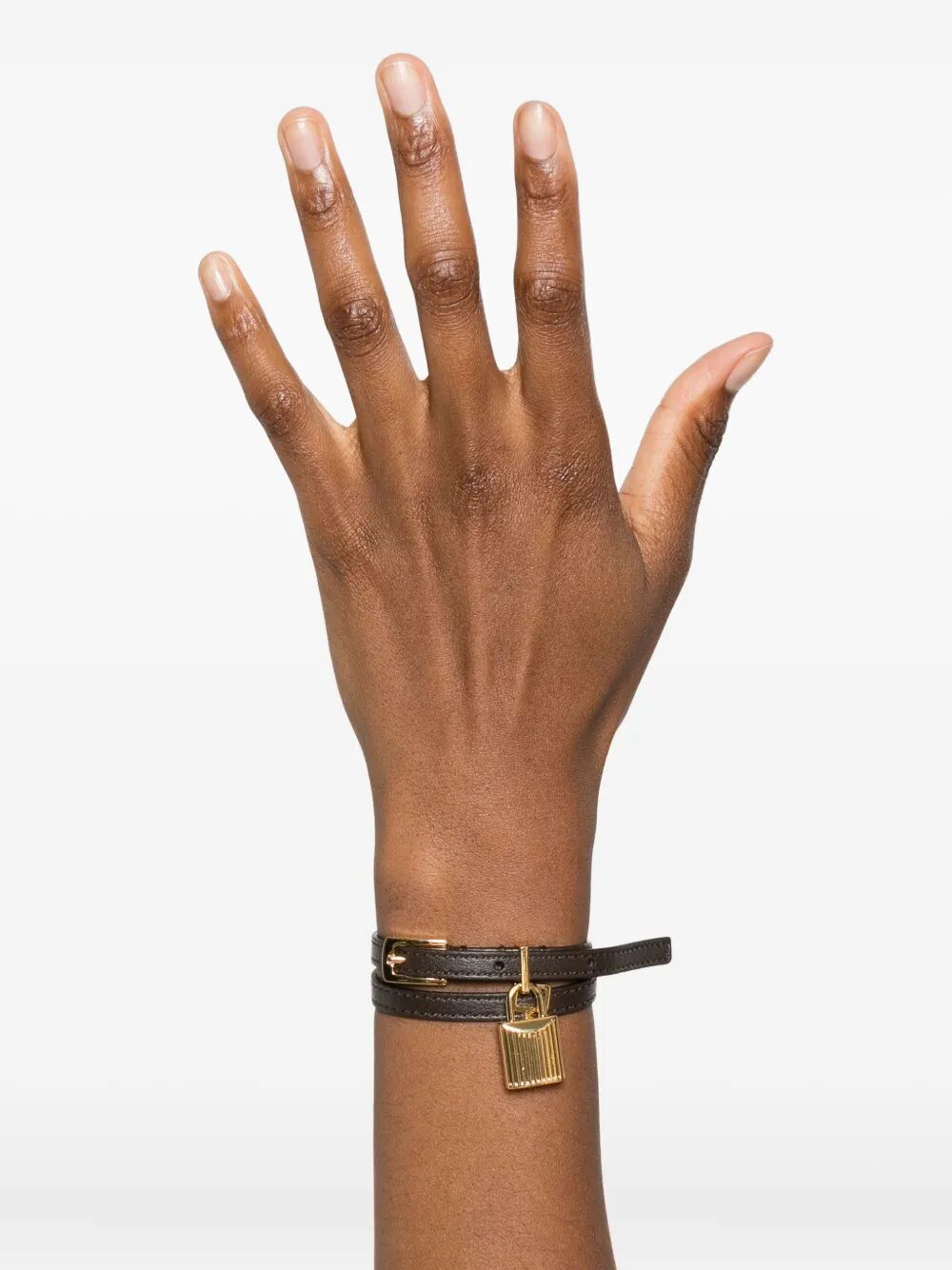 TOM FORD Padlock Leather Bracelet