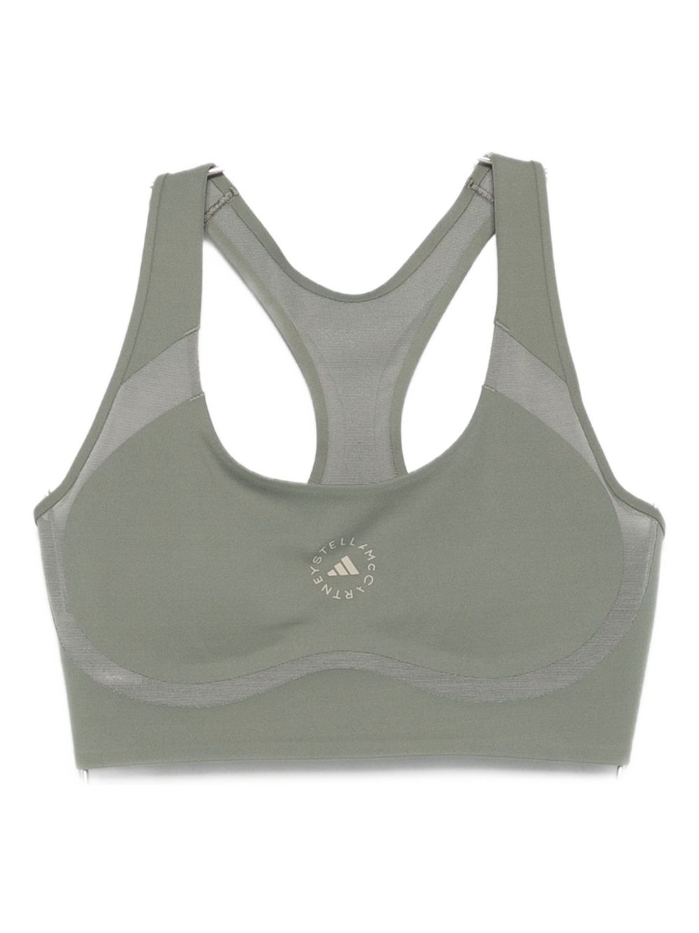 ADIDAS BY STELLA MCCARTNEY Racer Back Seamless Gym Bra with Logo Detail