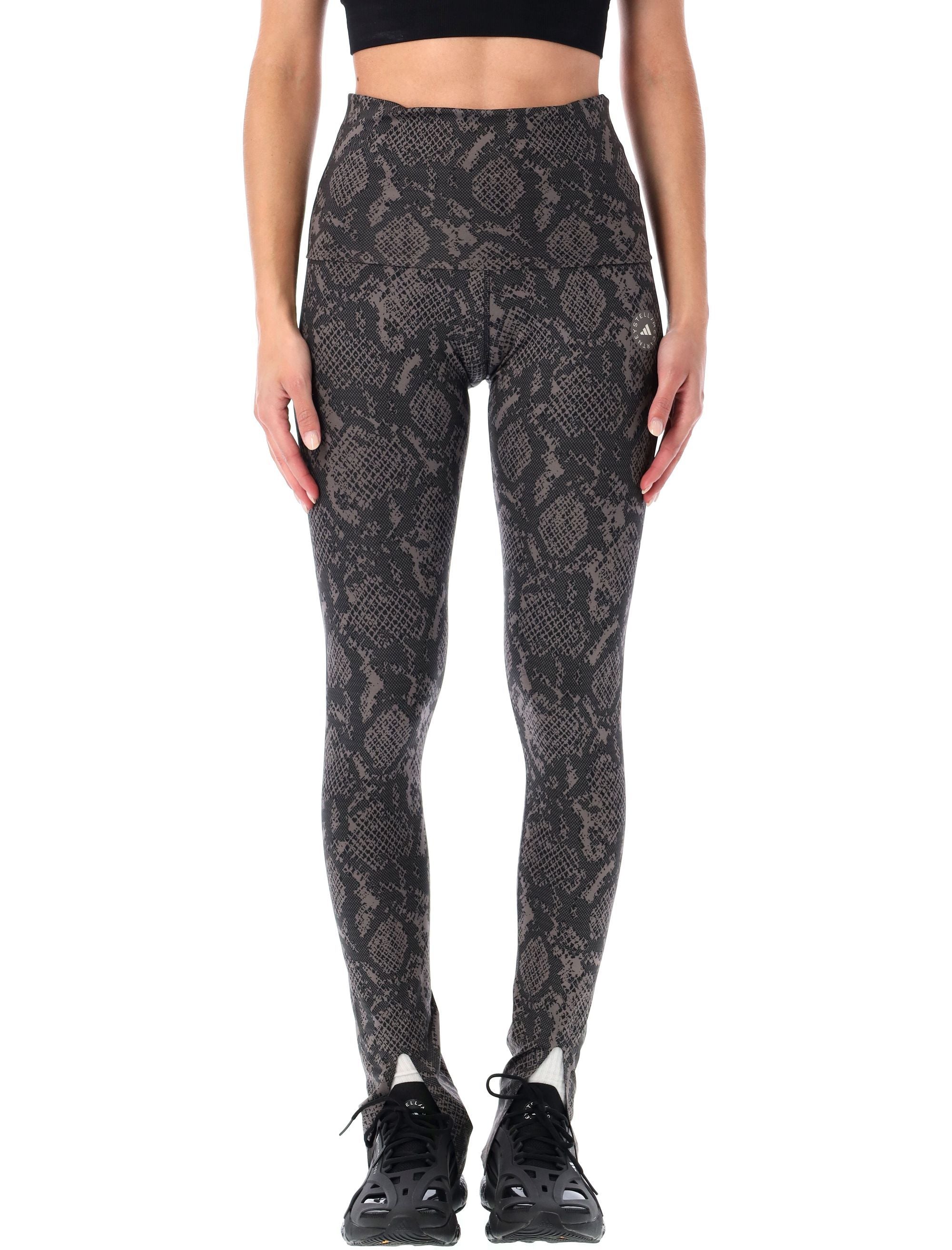 ADIDAS BY STELLA MCCARTNEY Python Print Rolltop Leggings - Size S