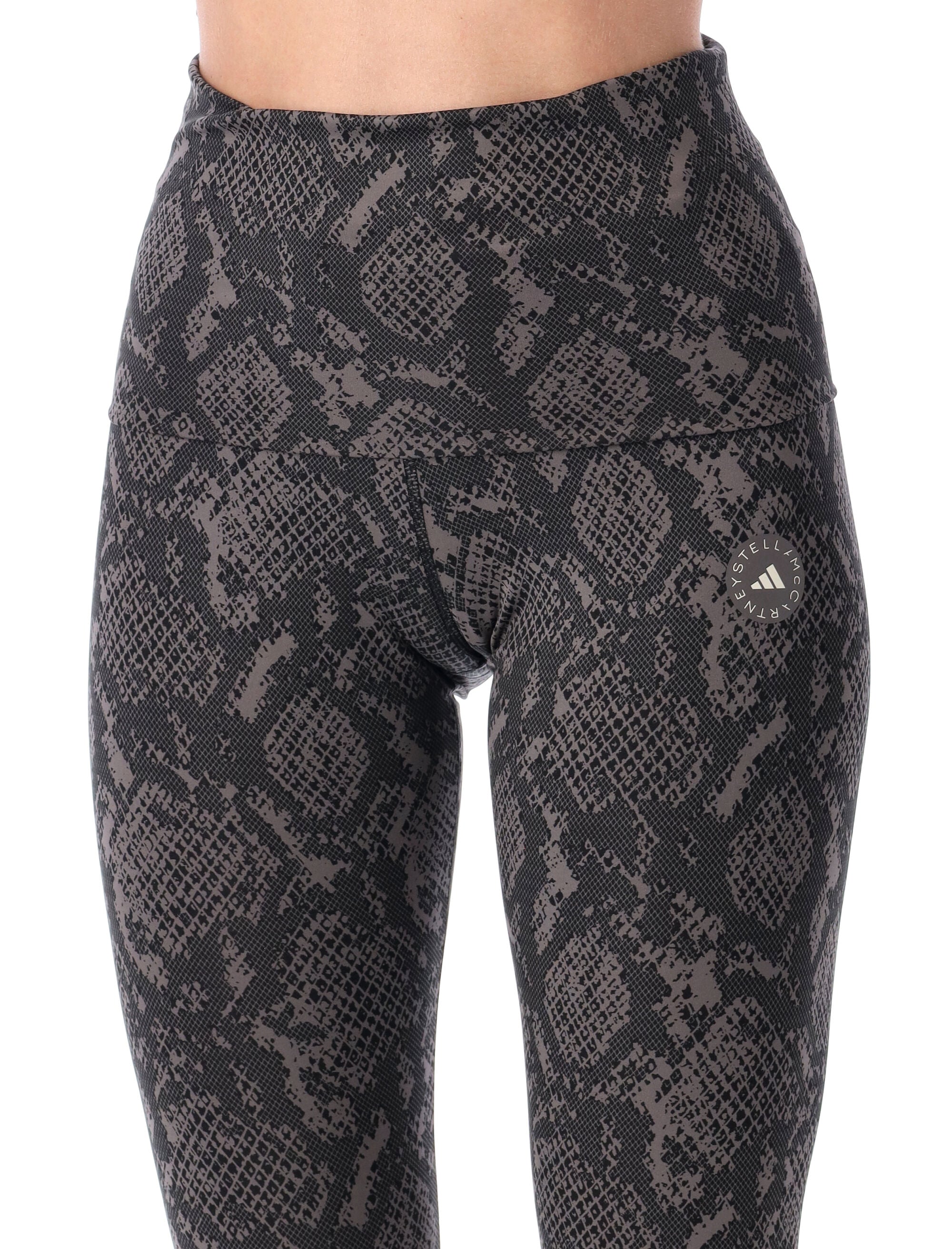 ADIDAS BY STELLA MCCARTNEY Python Print Rolltop Leggings - Size S