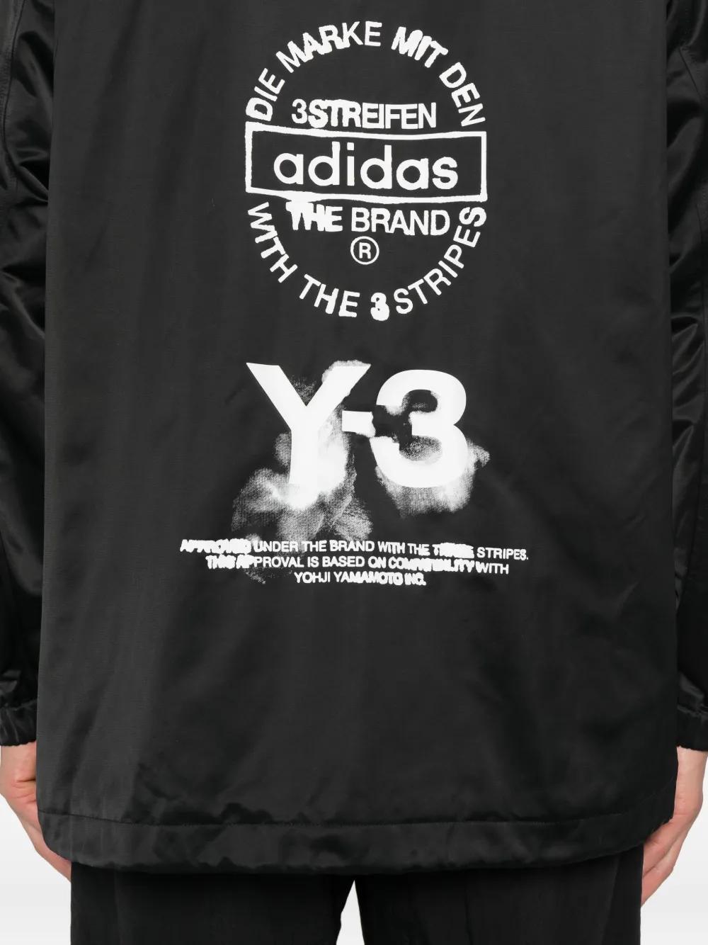 Y-3 Logo-Printed Shirt Jacket