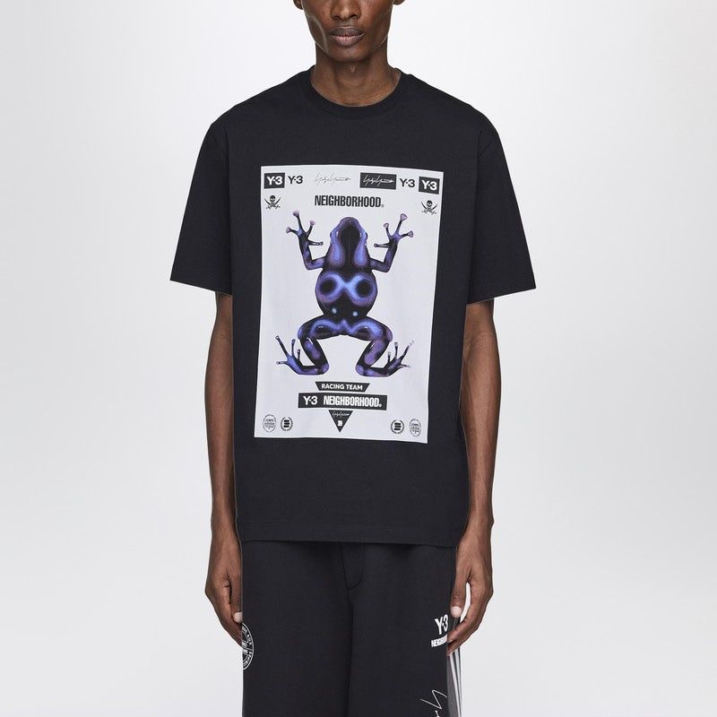 Y-3 X NEIGHBORHOOD Oversized Logo Print T-Shirt for Men