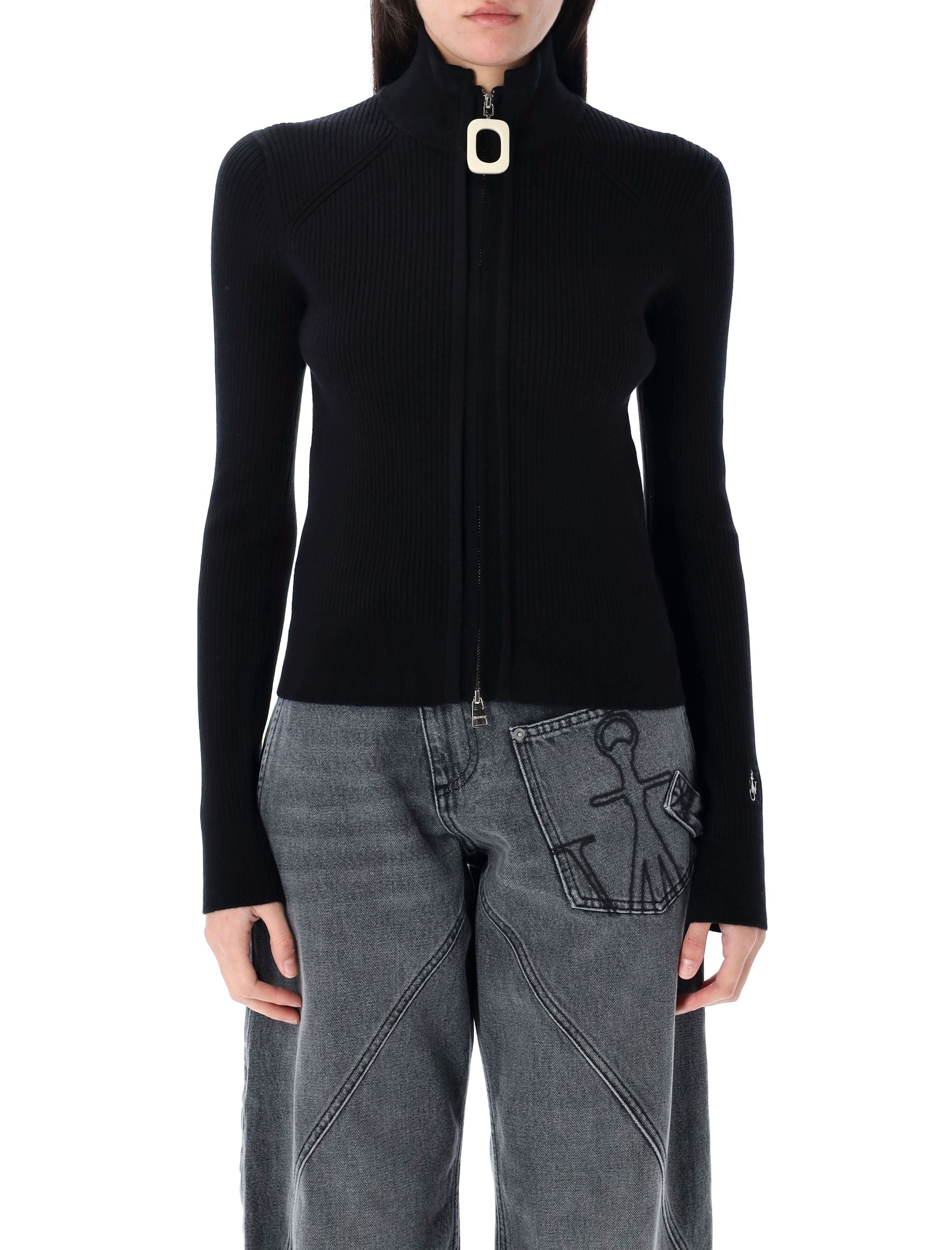 JW ANDERSON Fitted Zip-Up Cardigan