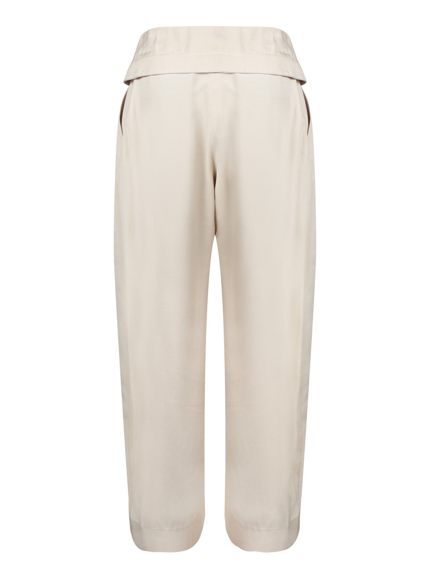 JW ANDERSON Stylish Front Fold-Over Trousers for Women - Spring Summer 25