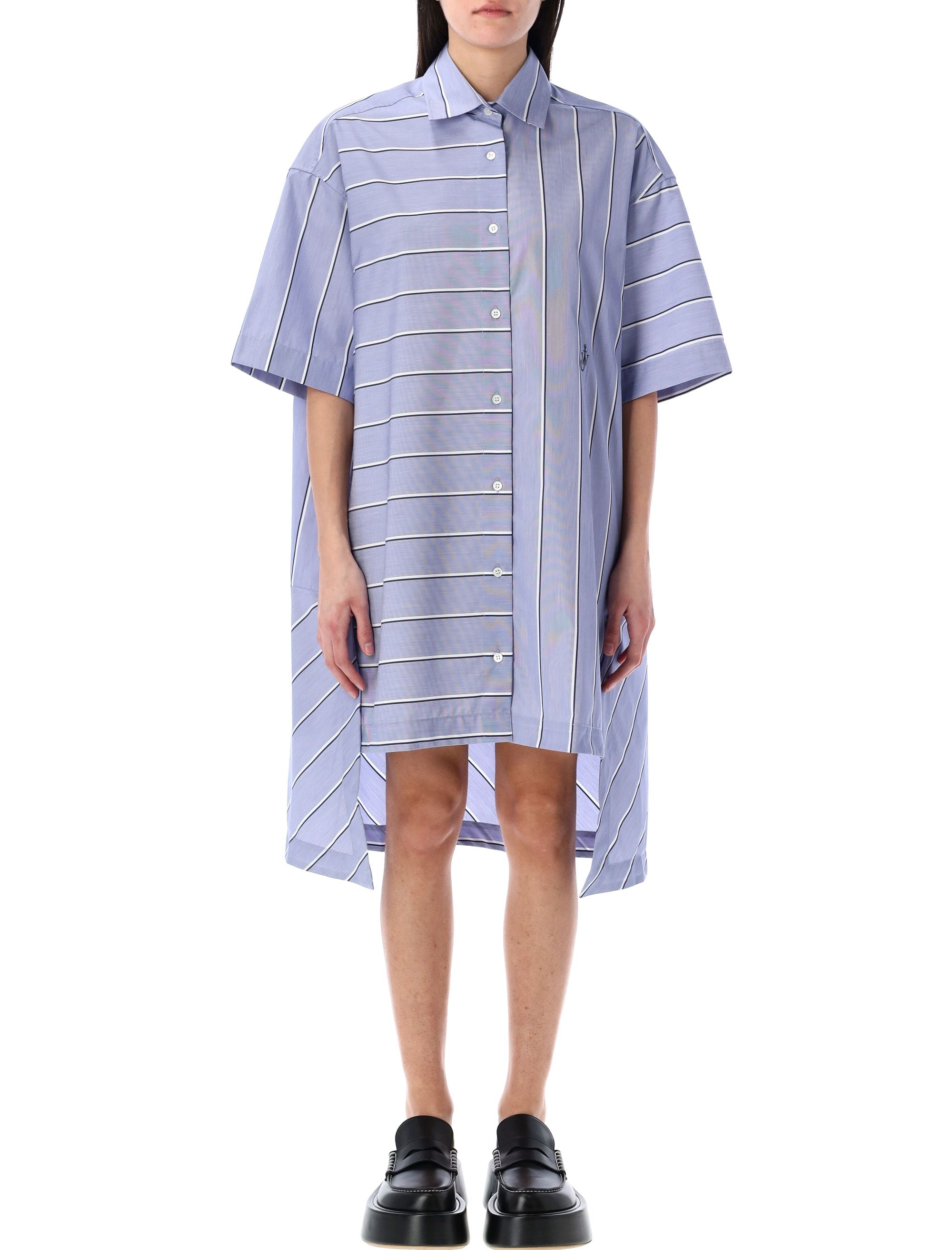 JW ANDERSON Stepped Hem Mini Shirt Dress