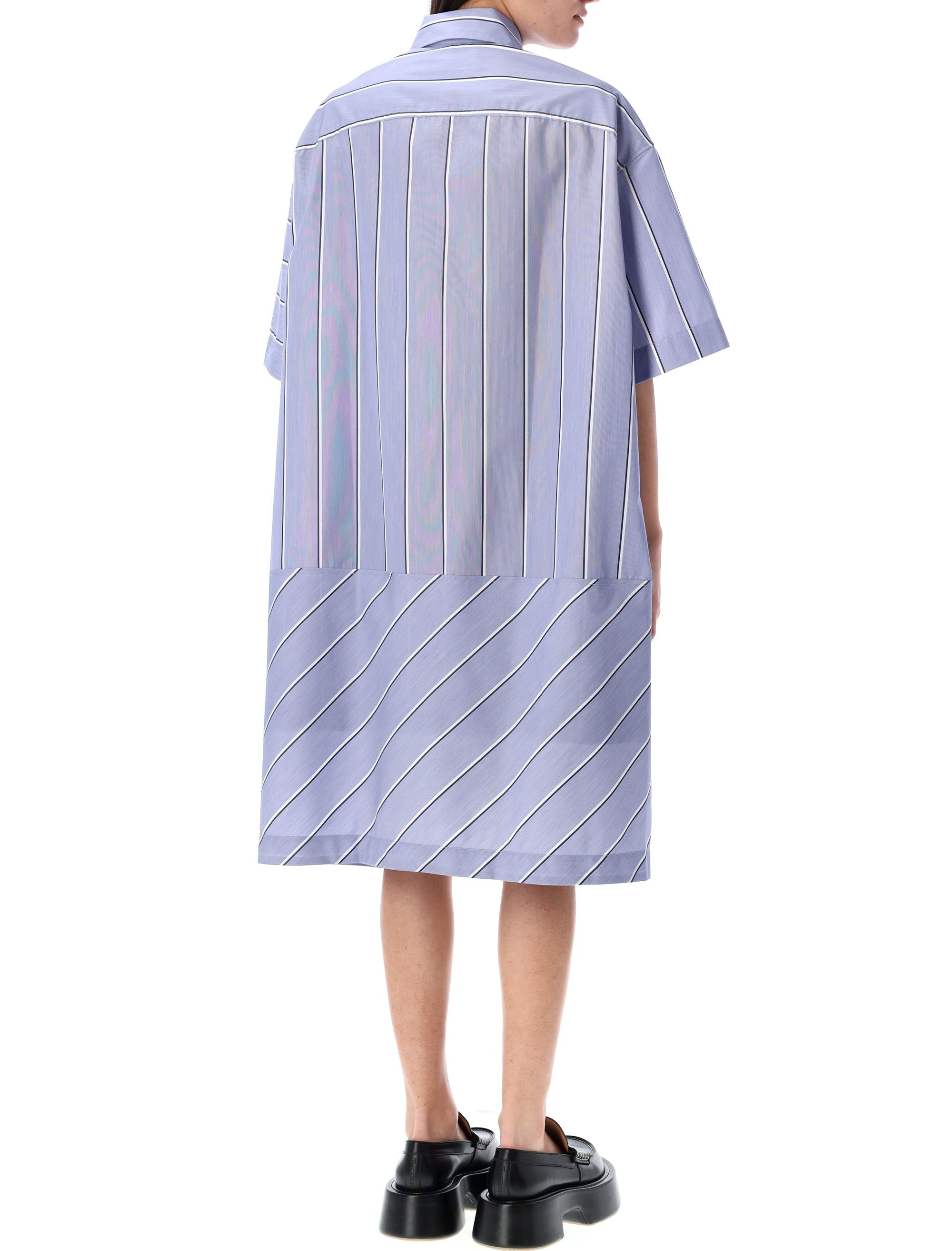 JW ANDERSON Stepped Hem Mini Shirt Dress
