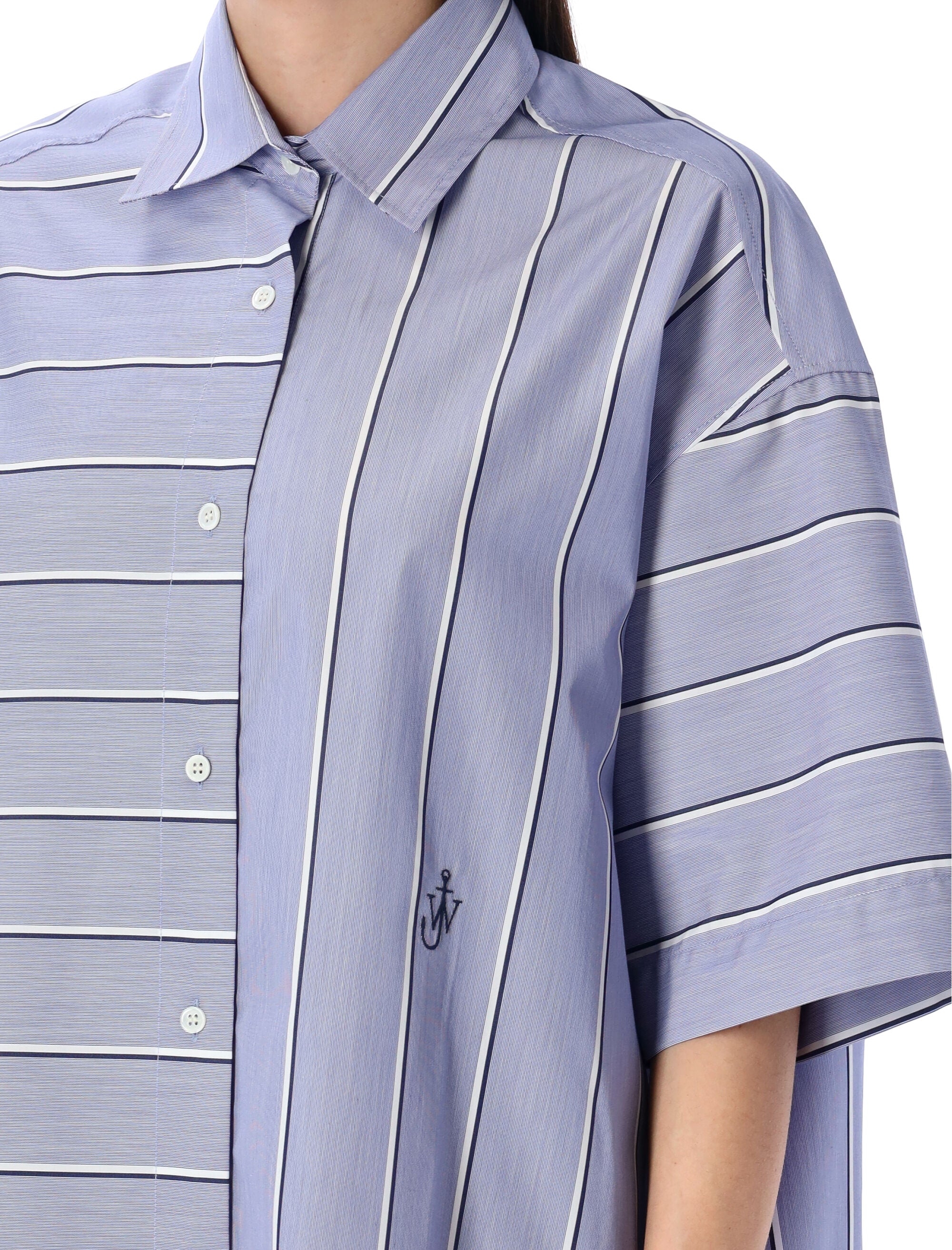 JW ANDERSON Stepped Hem Mini Shirt Dress